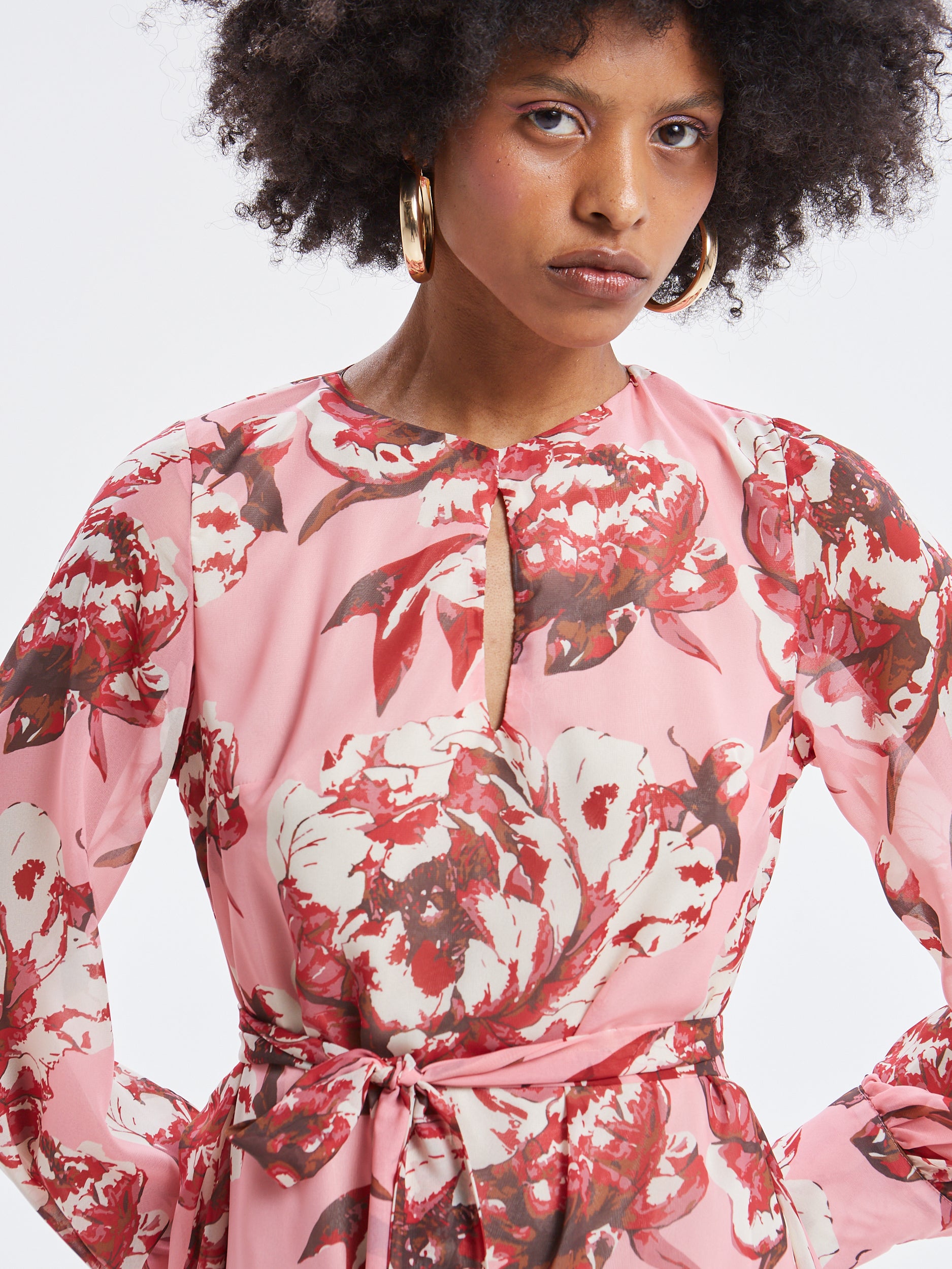 Oriane floral mini dress