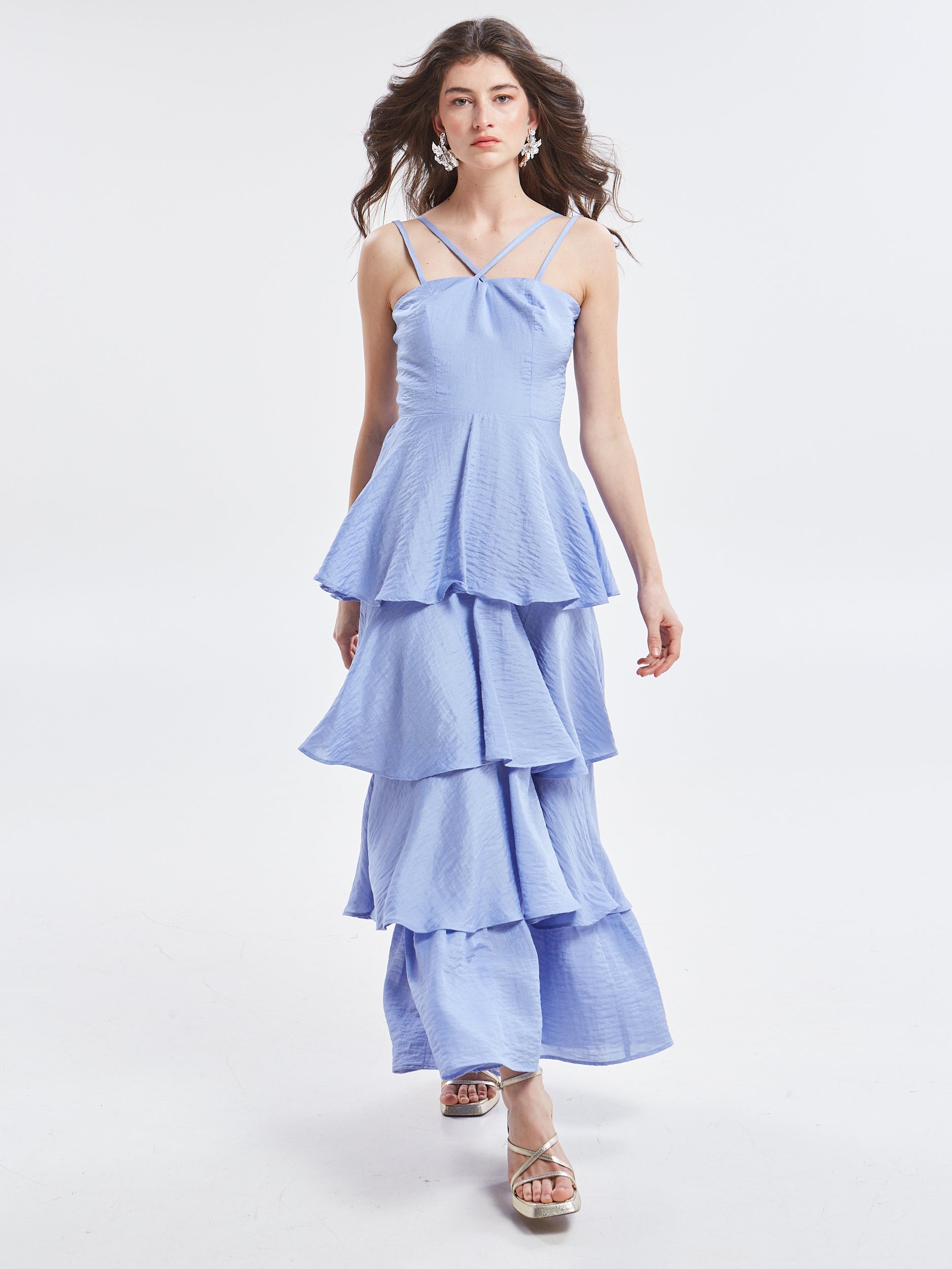 Esmee ruffle lavender dress