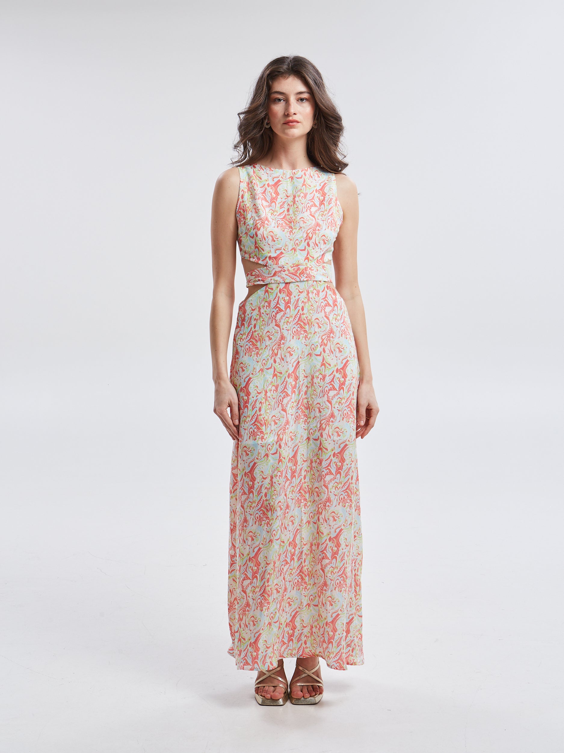 Ariselle cupro cut out dress