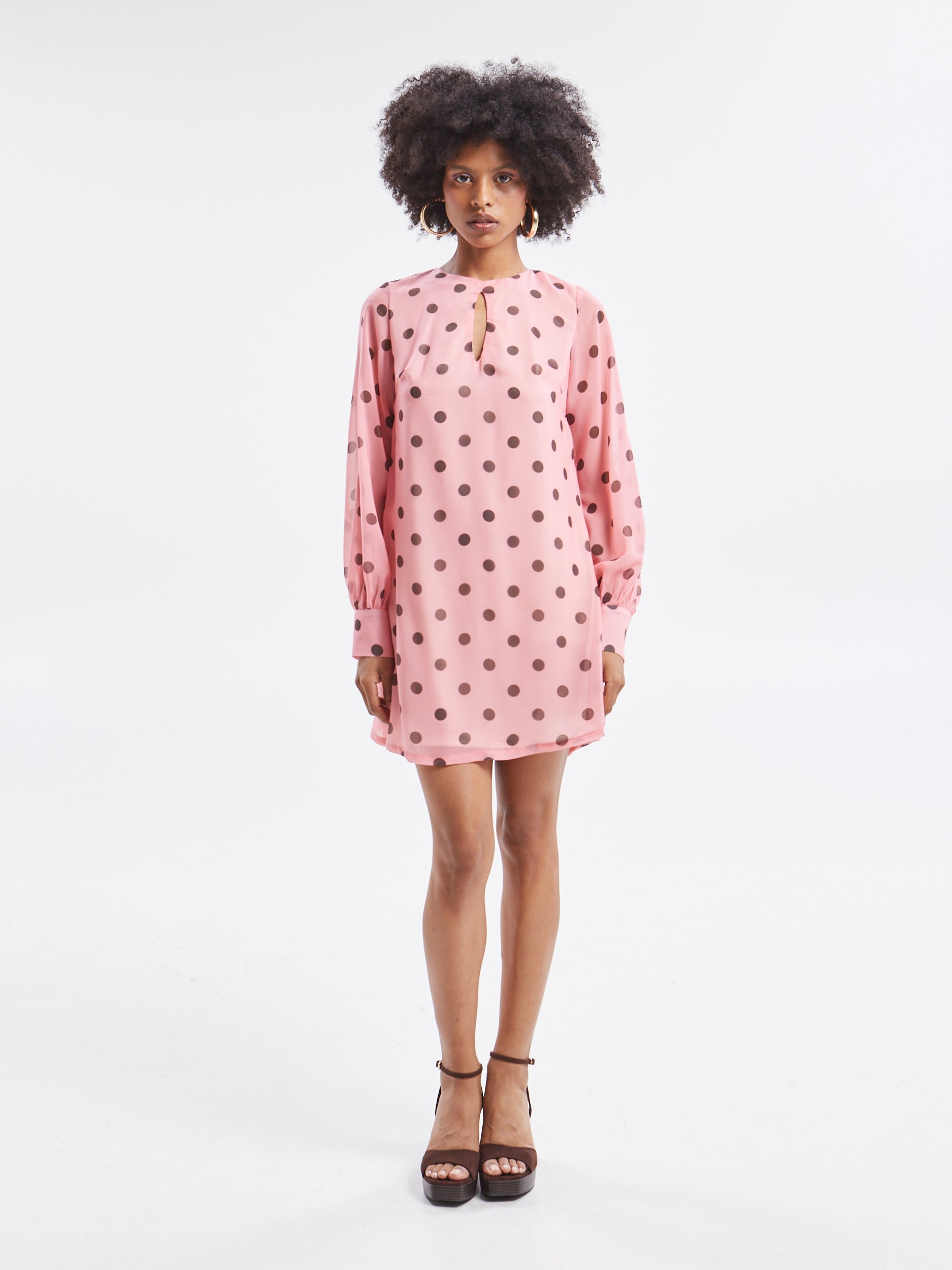 Aelia polka dot mini dress