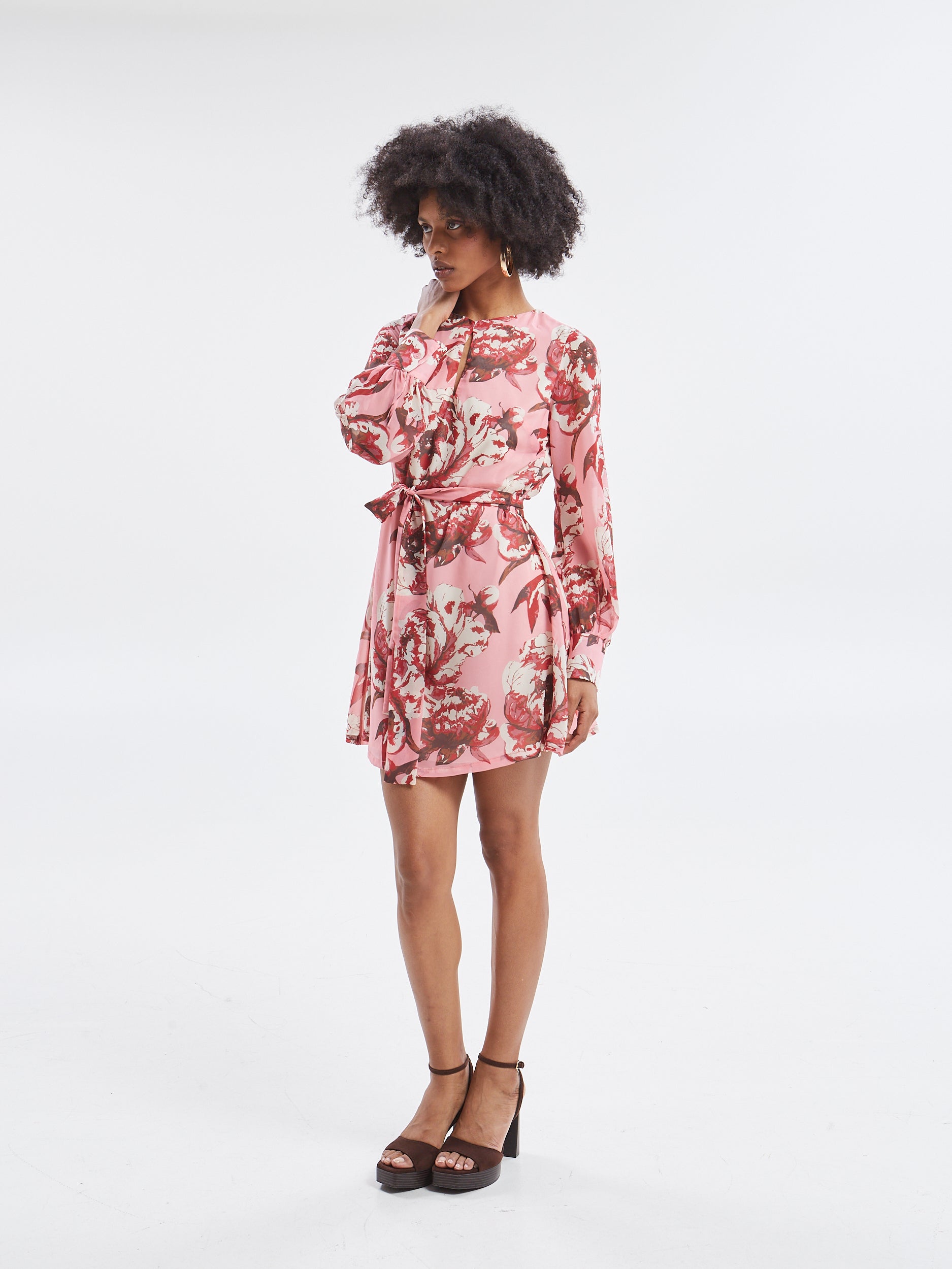 Oriane floral mini dress