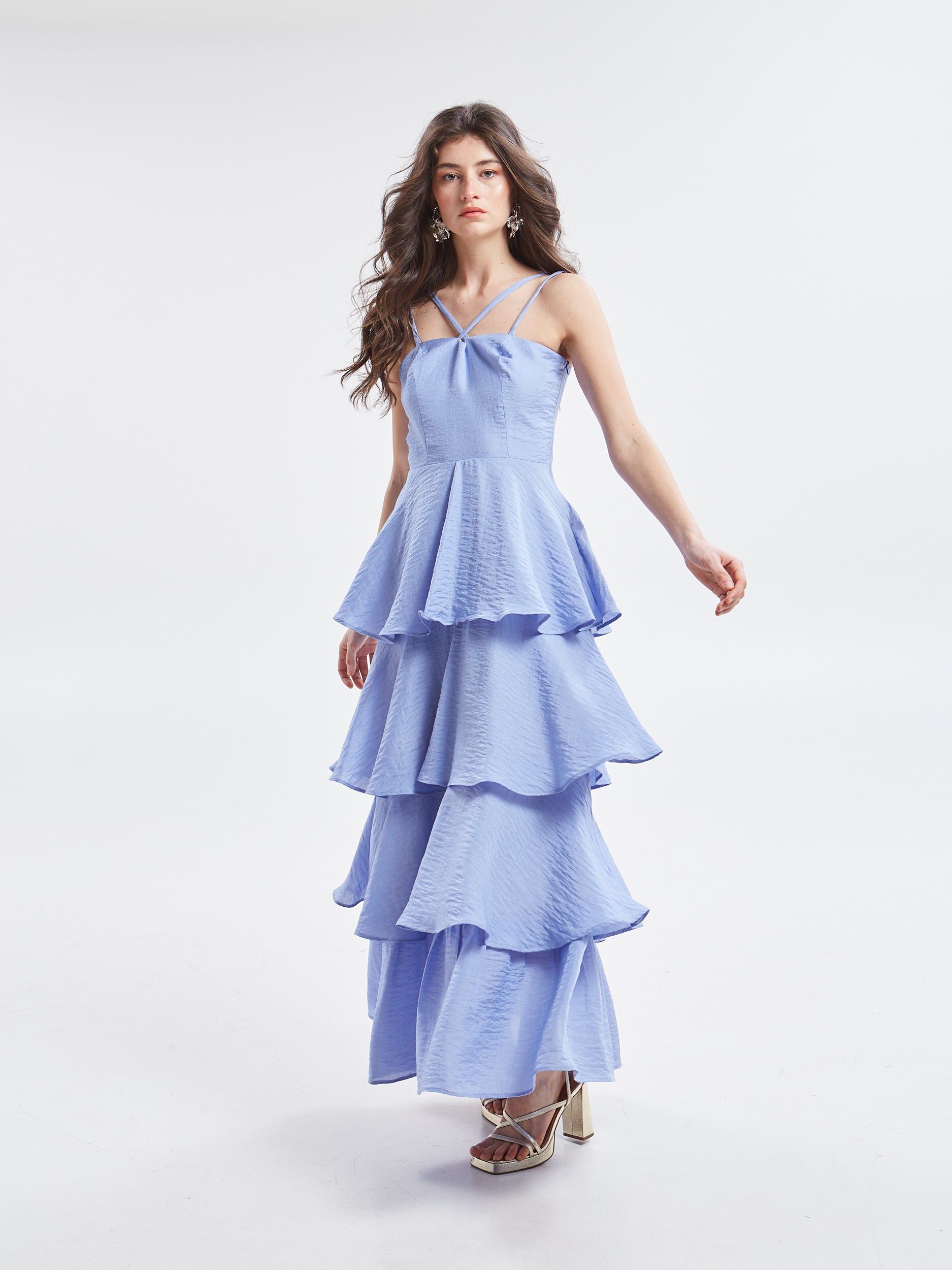 Esmee ruffle lavender dress