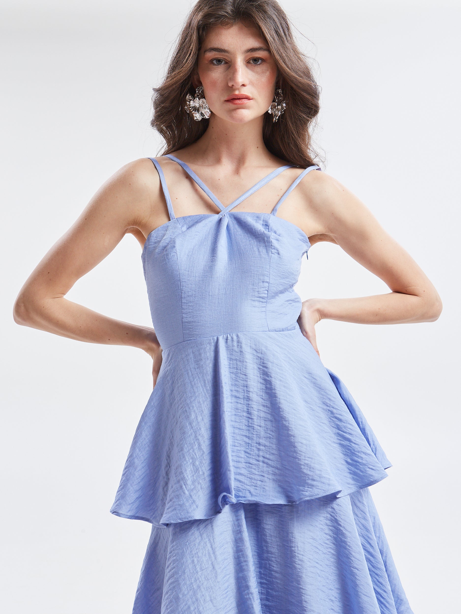 Esmee ruffle lavender dress