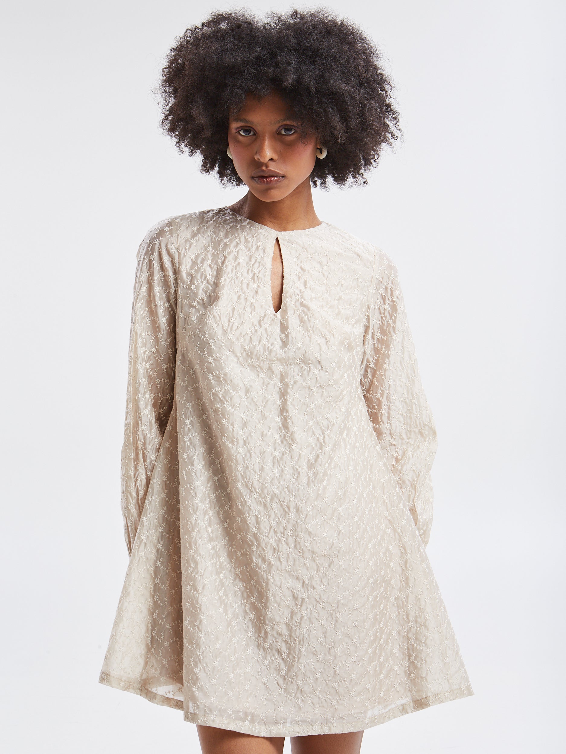 Kaira embroidered mini dress