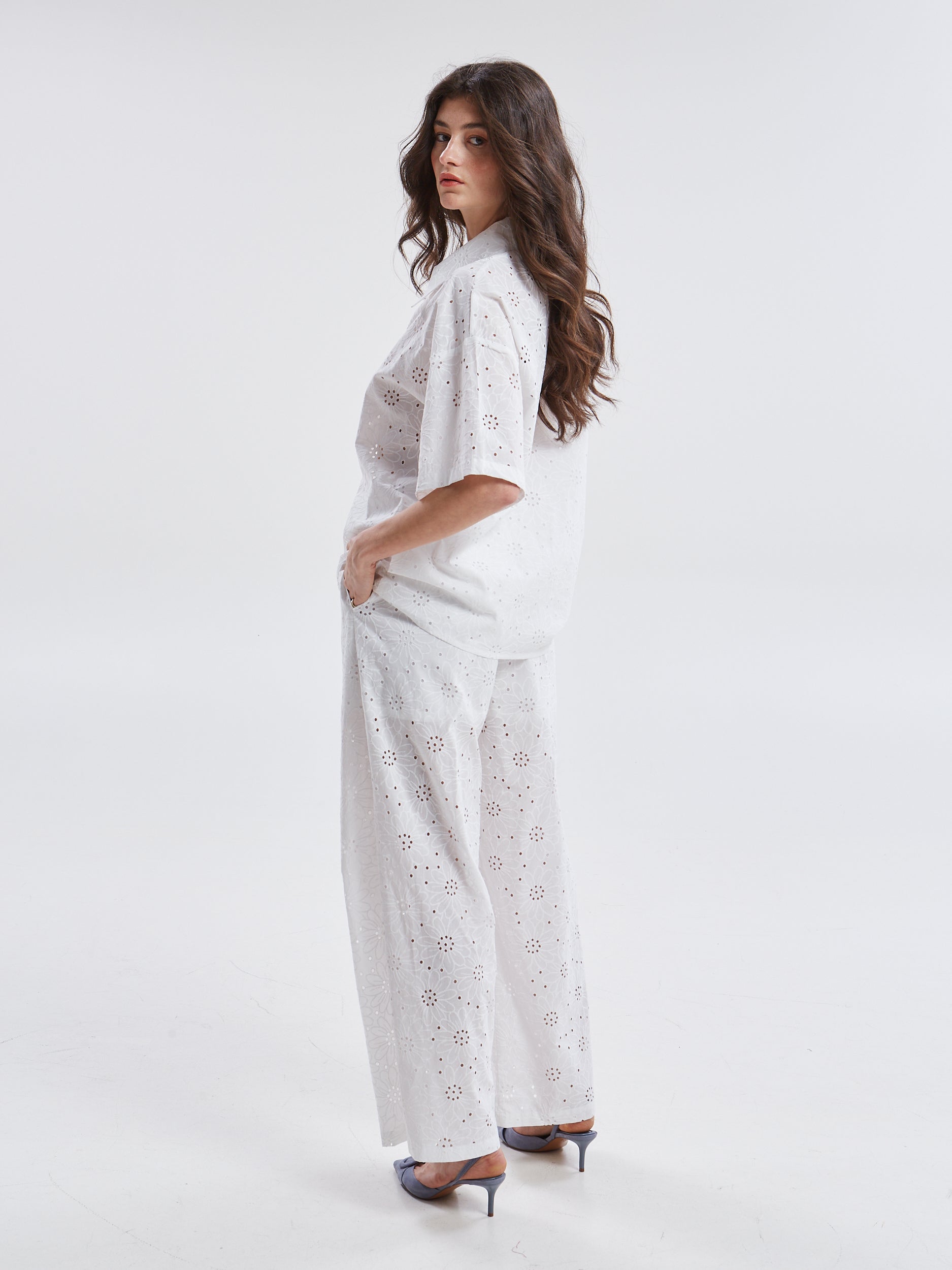 Aurelia broderie white shirt
