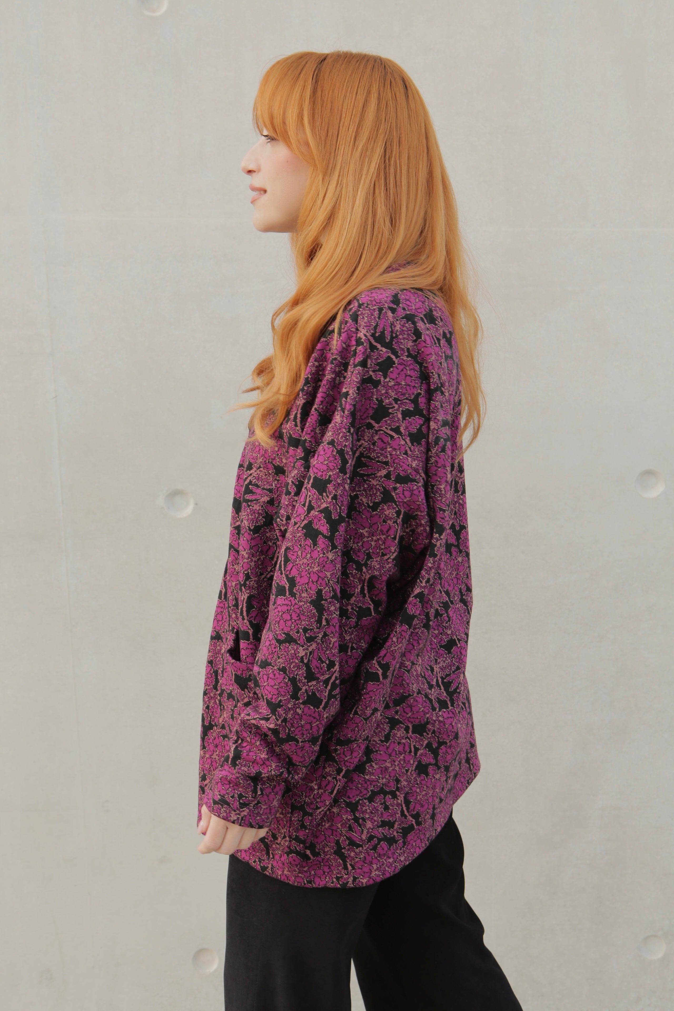 Maeve floral purple cardigan