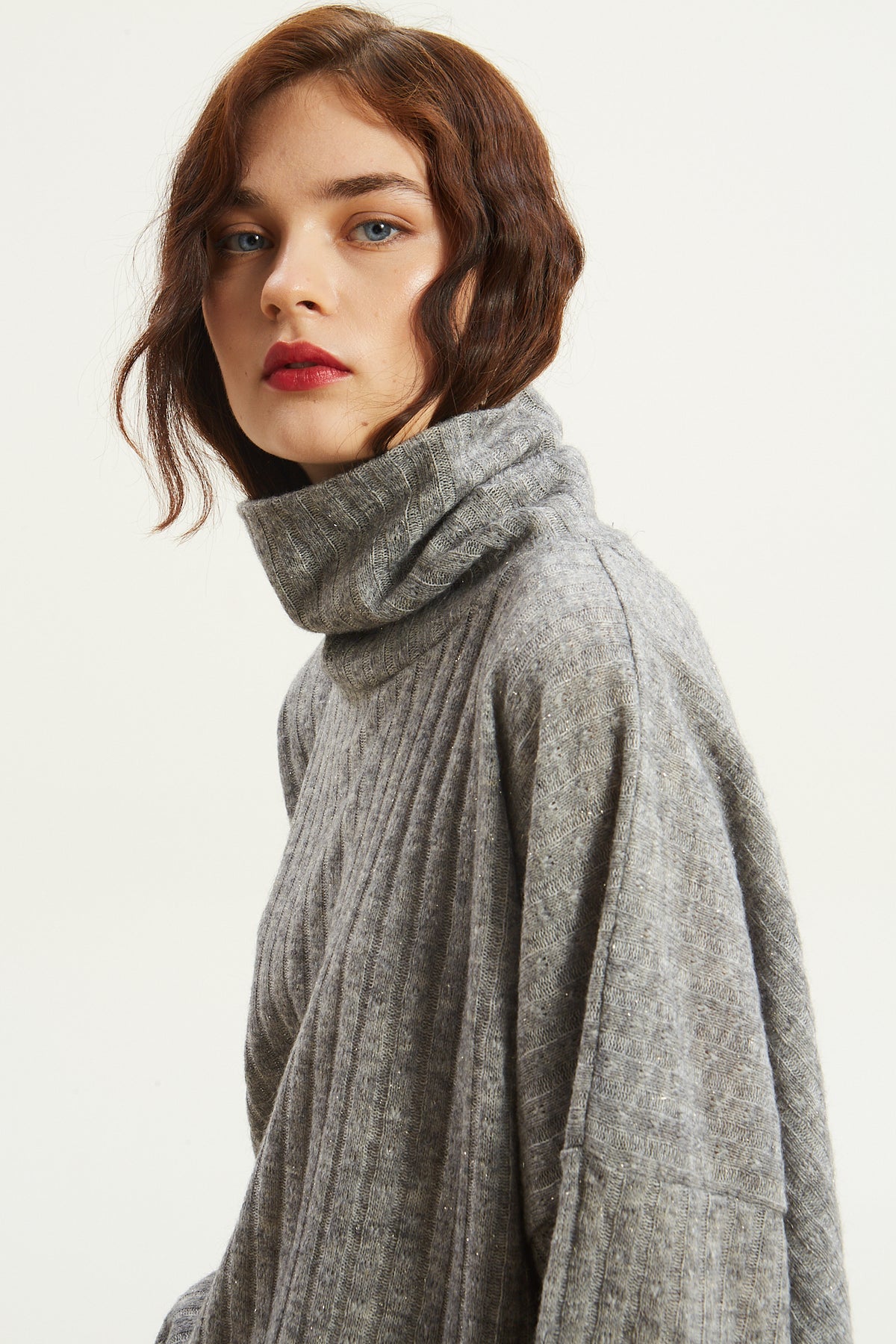 Celia knitted grey sweater