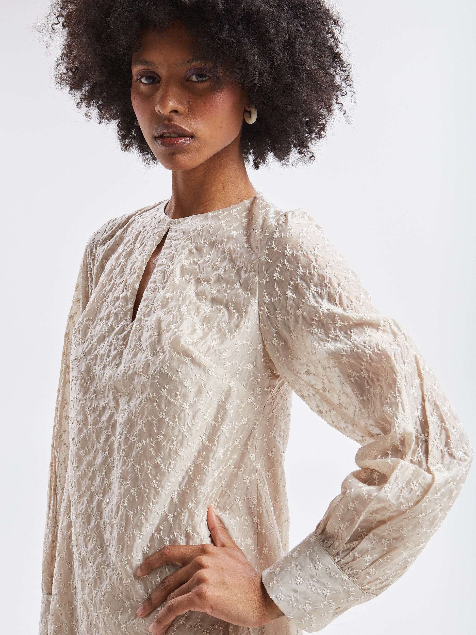 Kaira embroidered mini dress