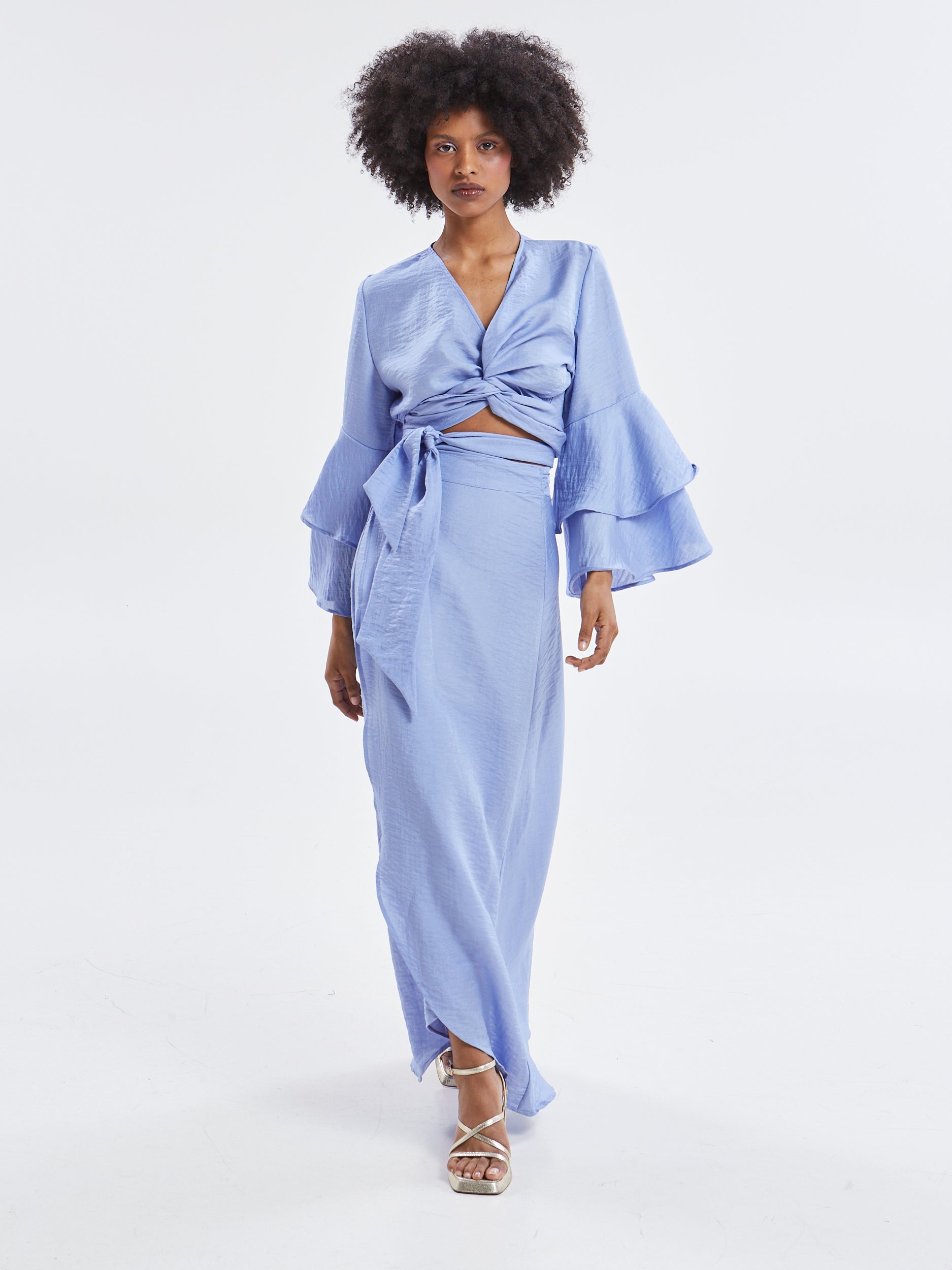 Esmee lavender wrap top