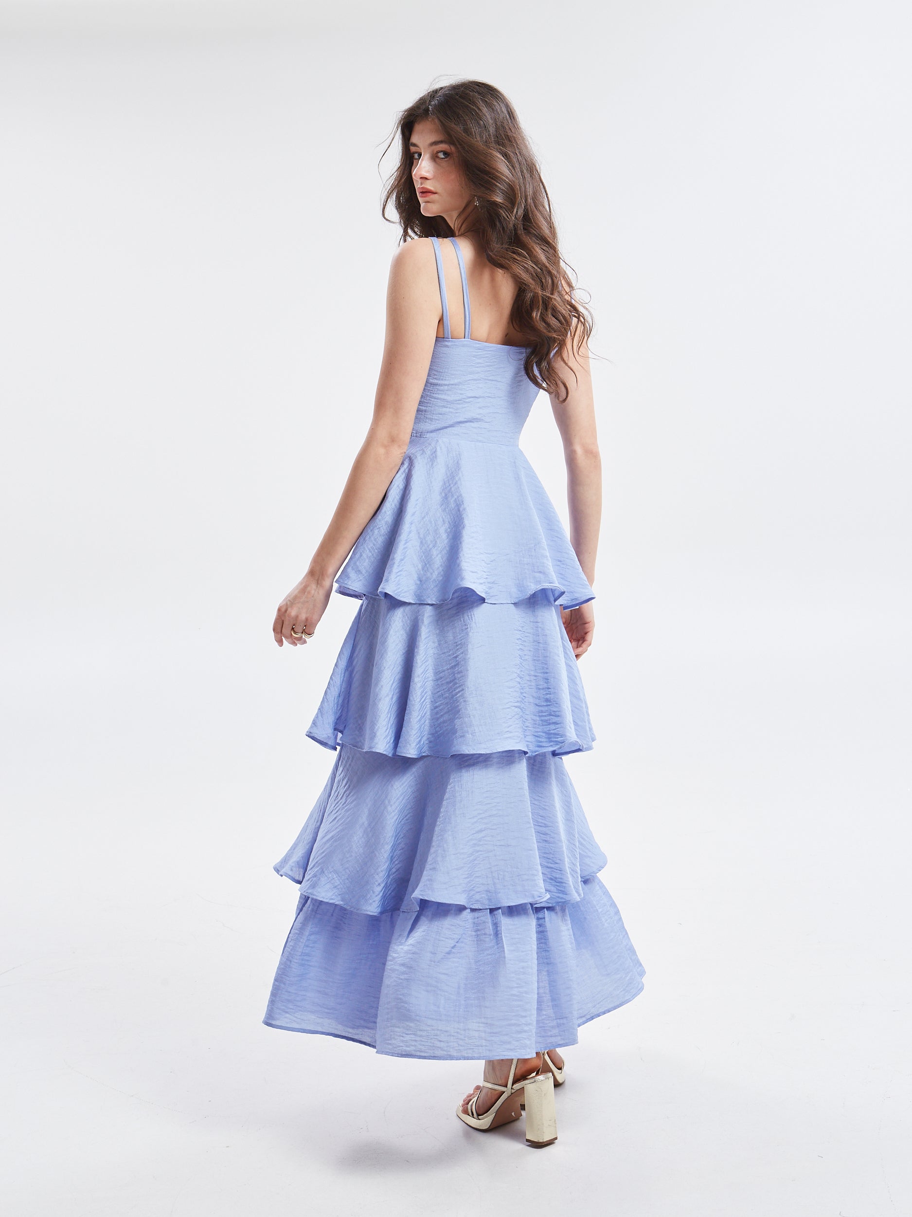 Esmee ruffle lavender dress