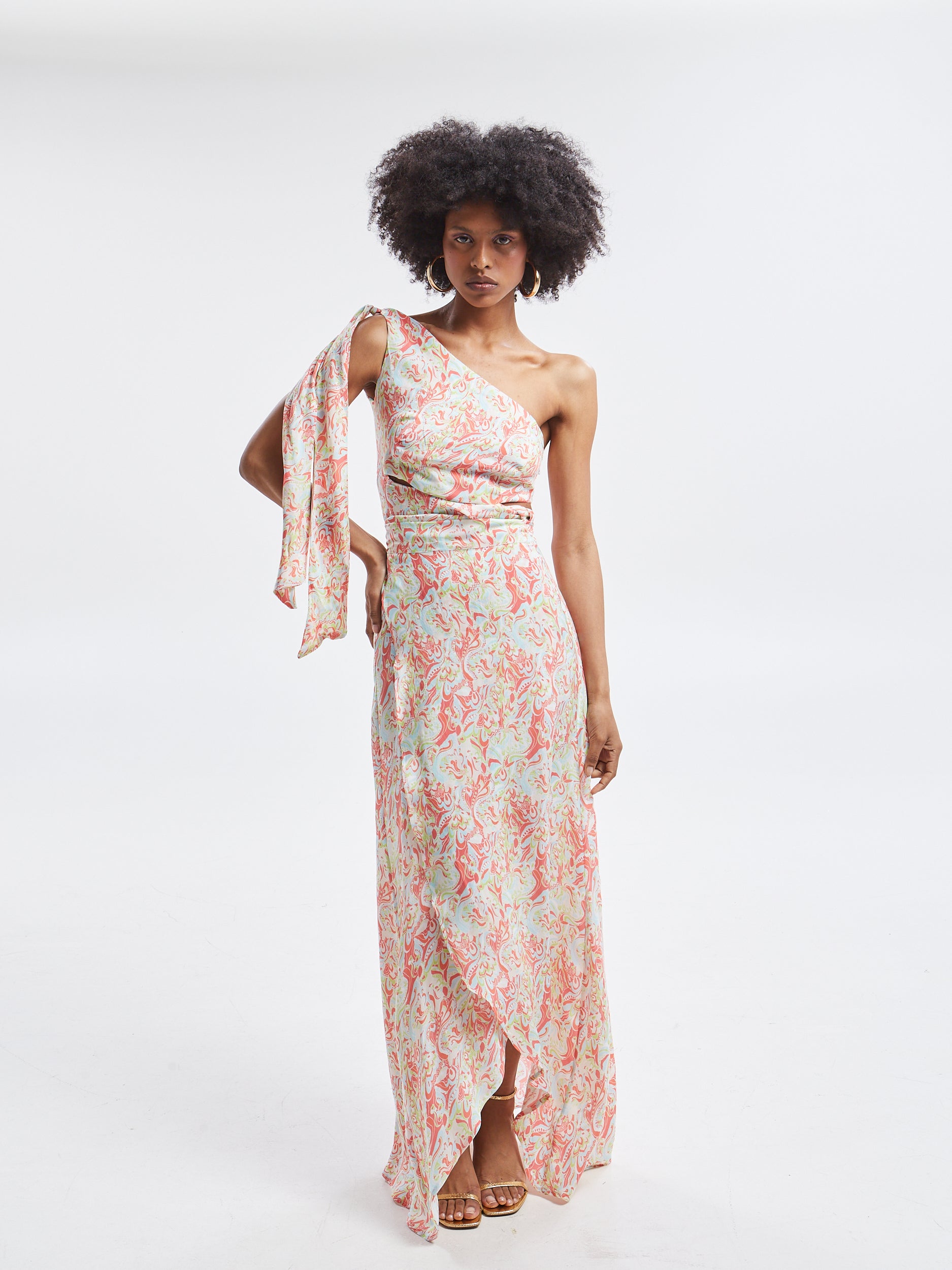 Ariselle cupro wrap skirt