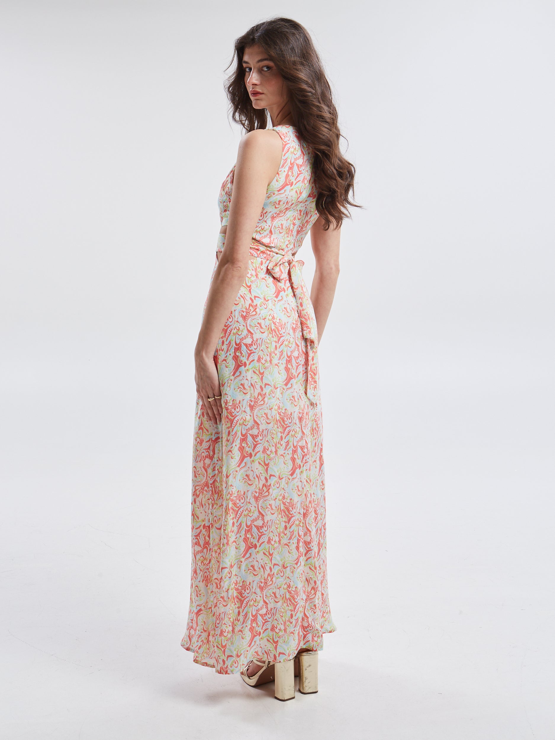 Ariselle cupro cut out dress
