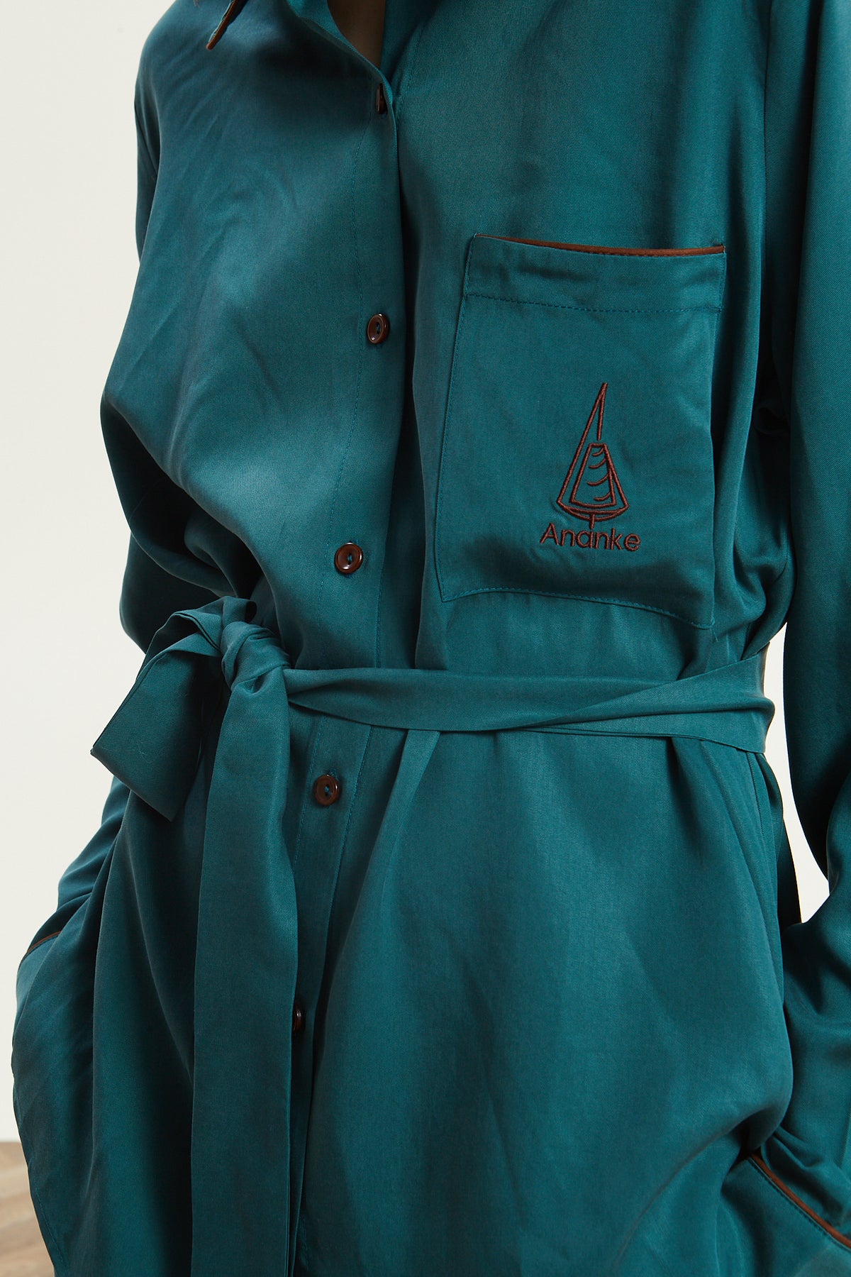 Yuna lyocell emerald shirt