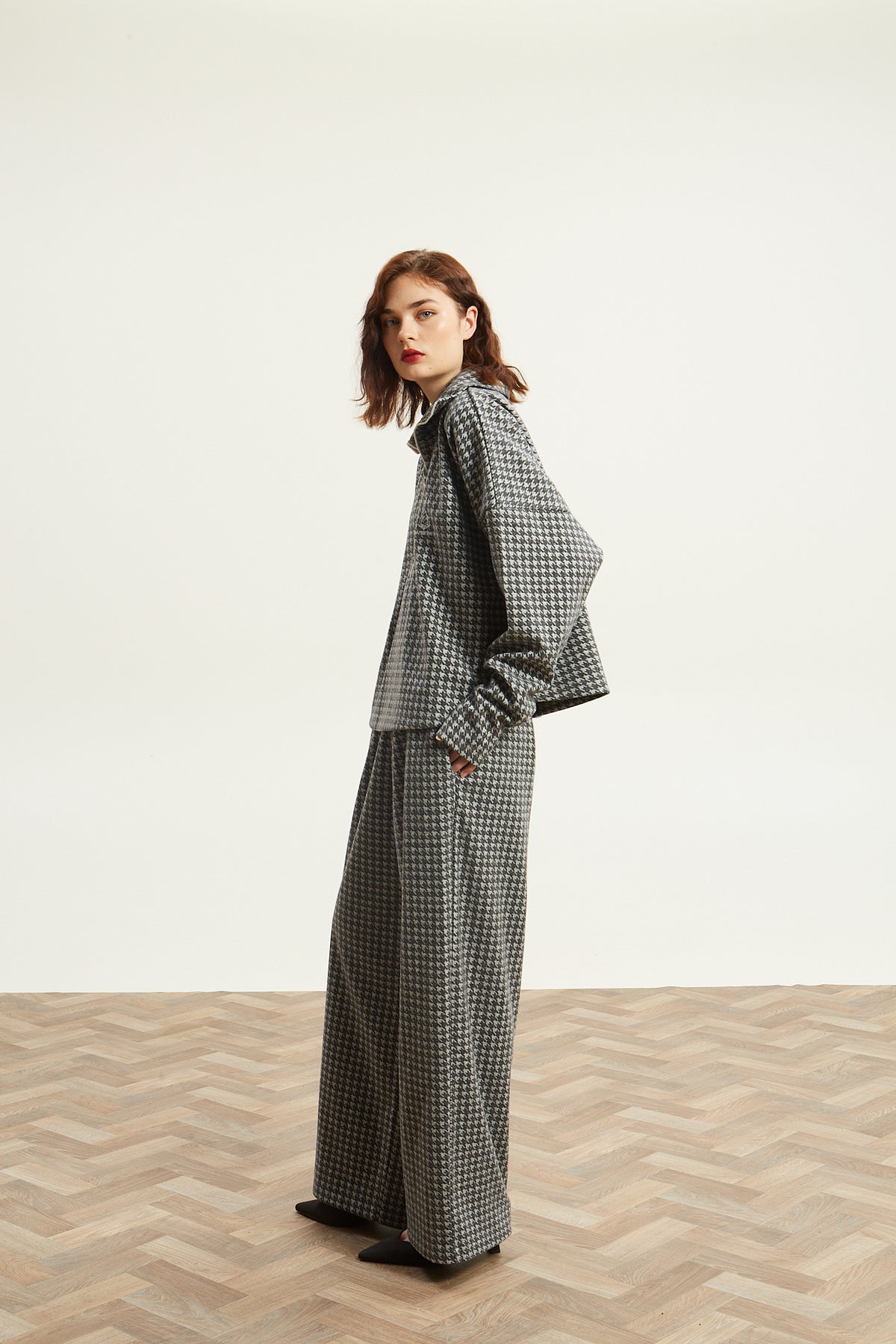 Leslie pied de poule grey pants