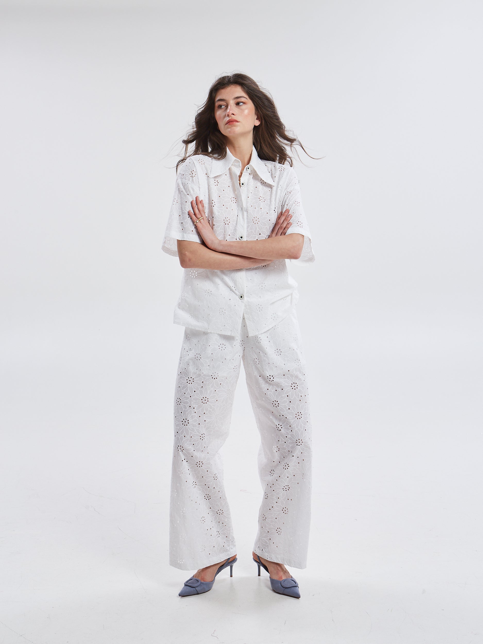 Aurelia broderie white shirt