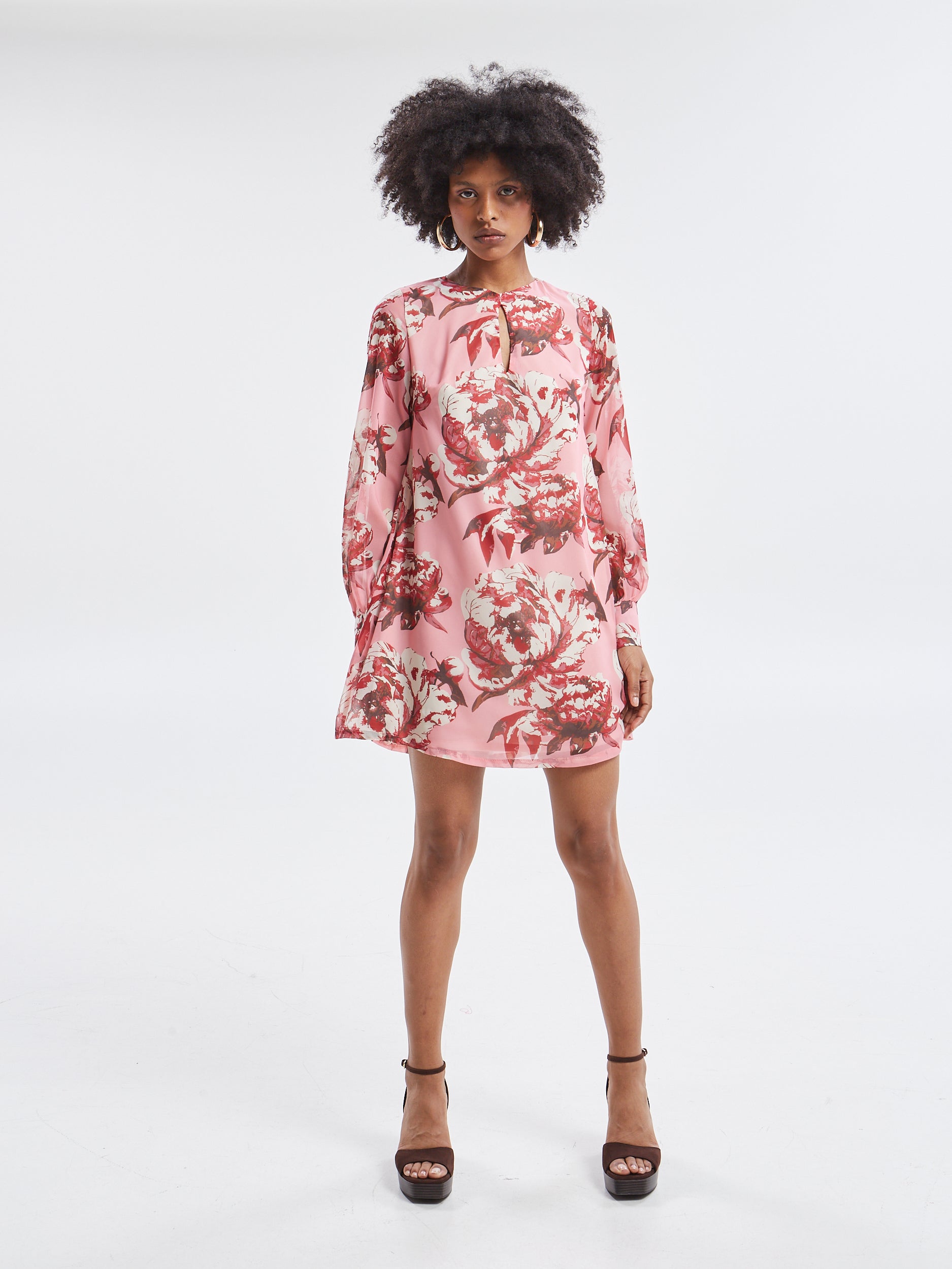 Oriane floral mini dress