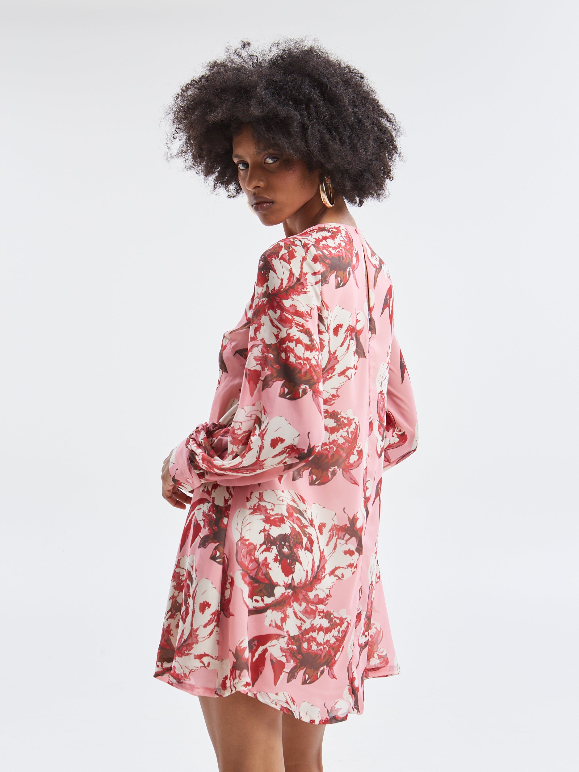 Oriane floral mini dress