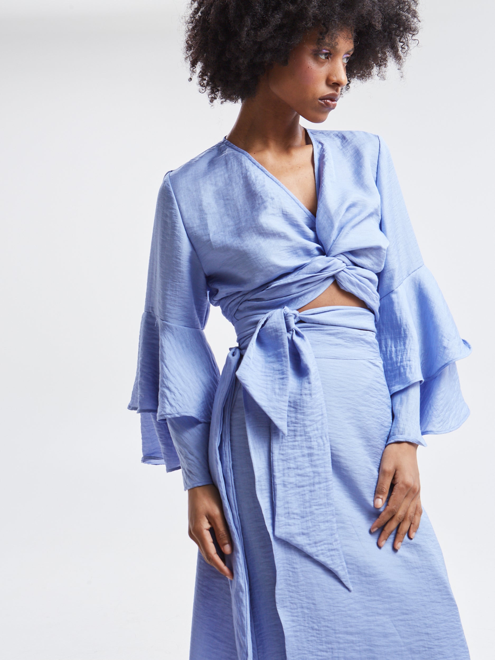 Esmee lavender wrap top