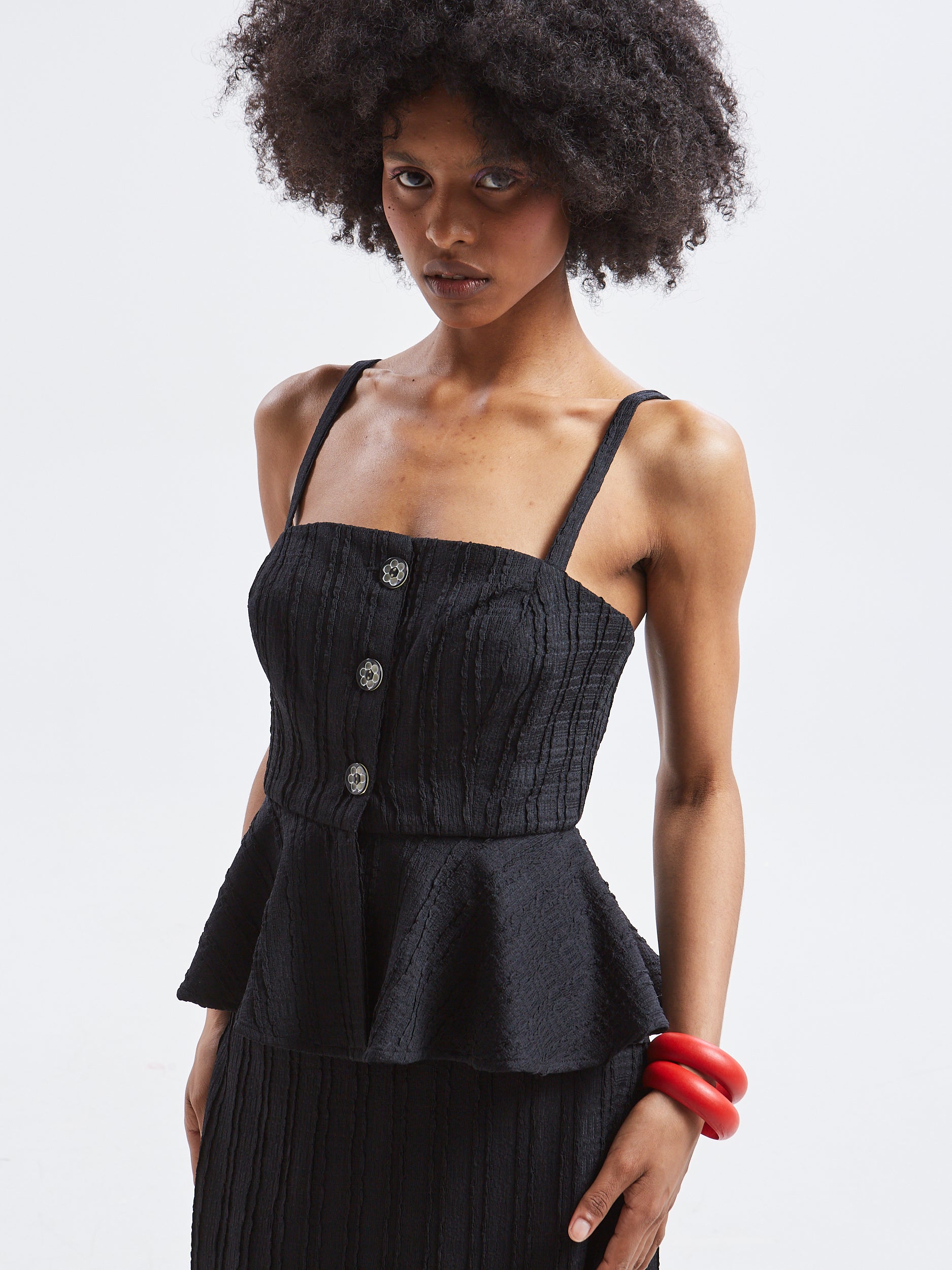 Lucina lace black top