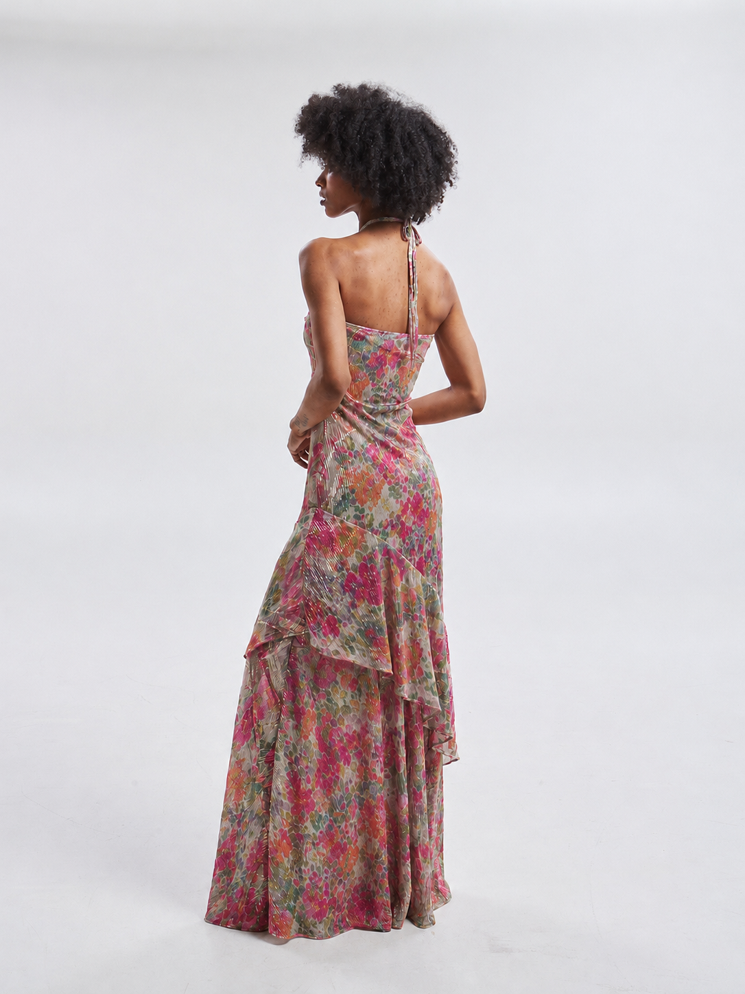 Amaris floral ruffle dress