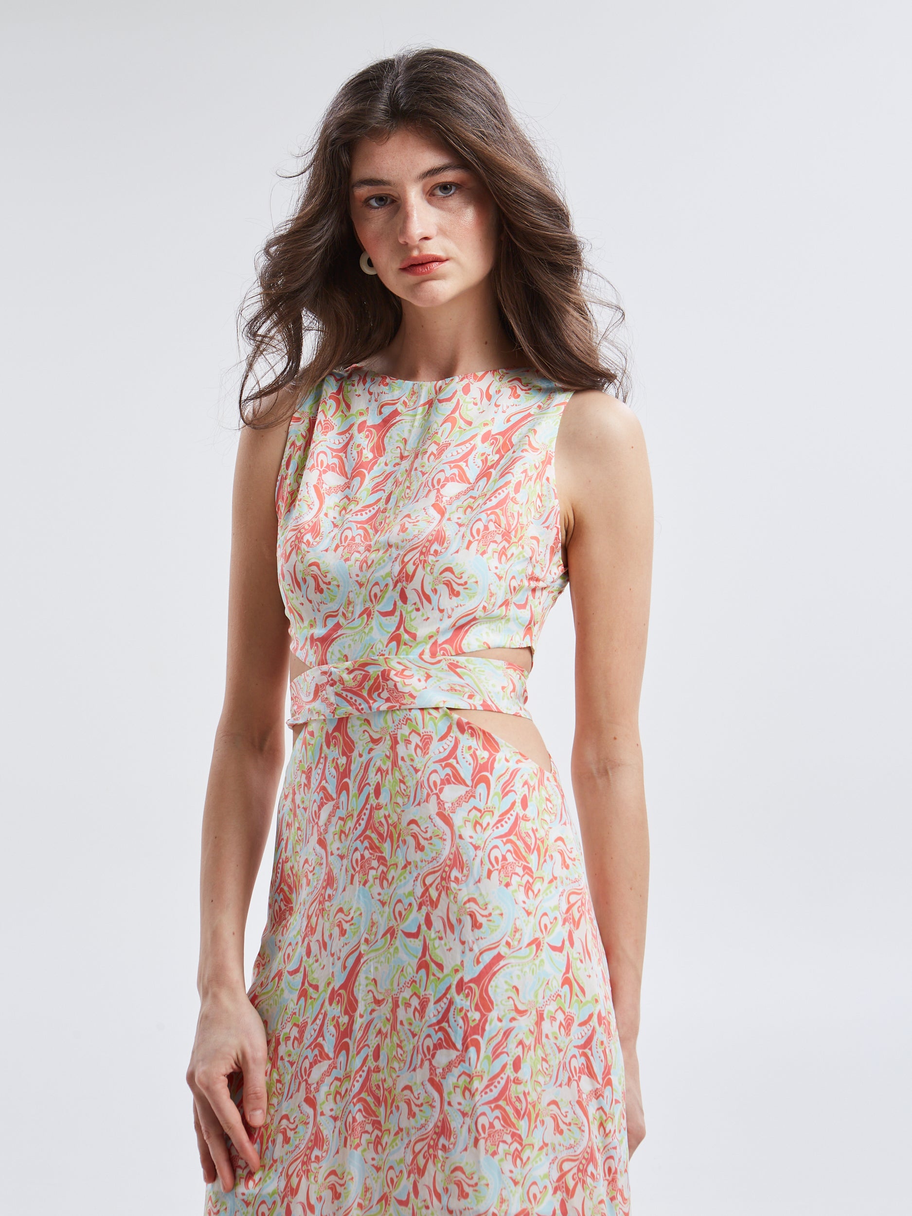 Ariselle cupro cut out dress