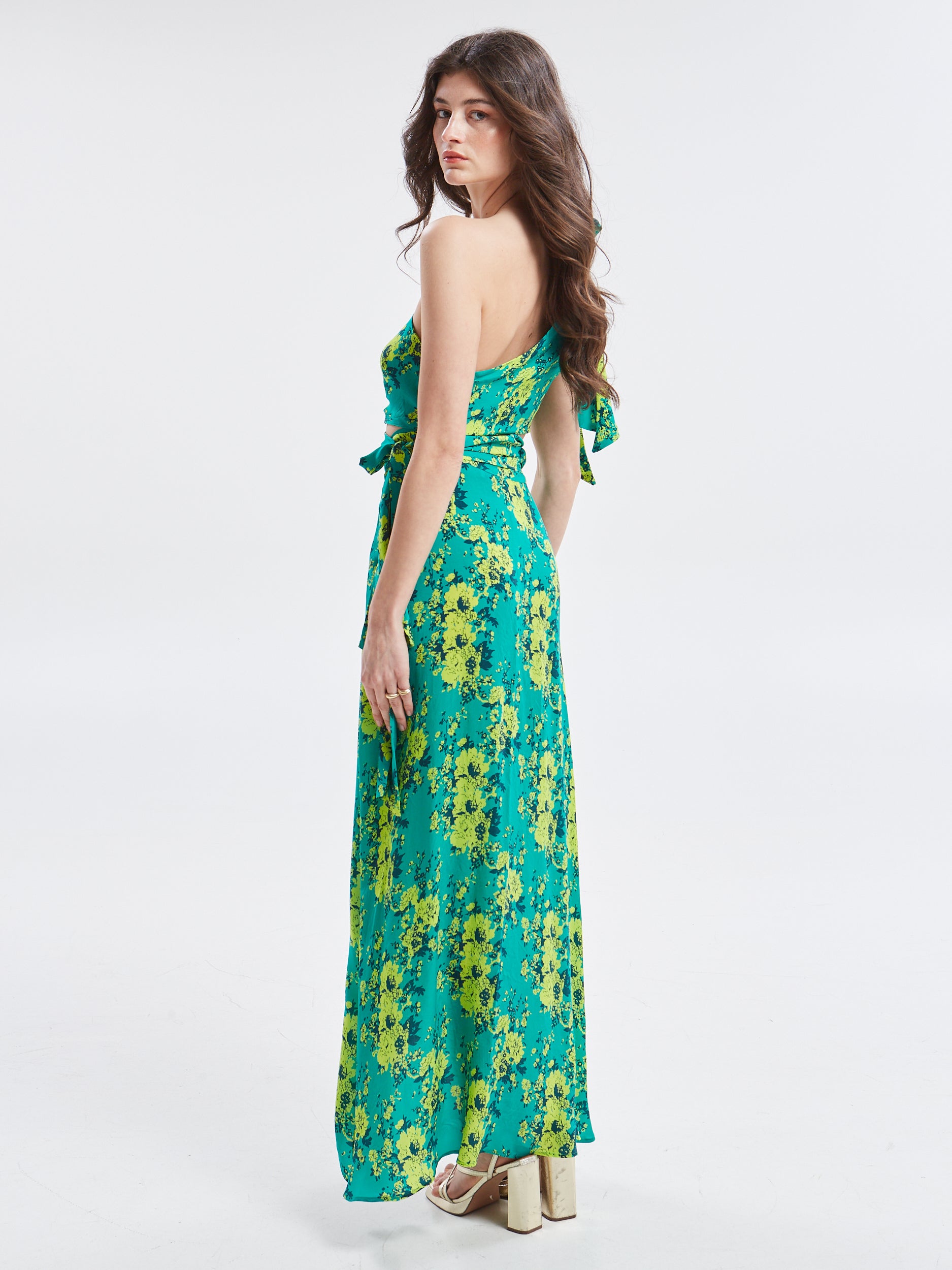 Tahlia cupro wrap skirt