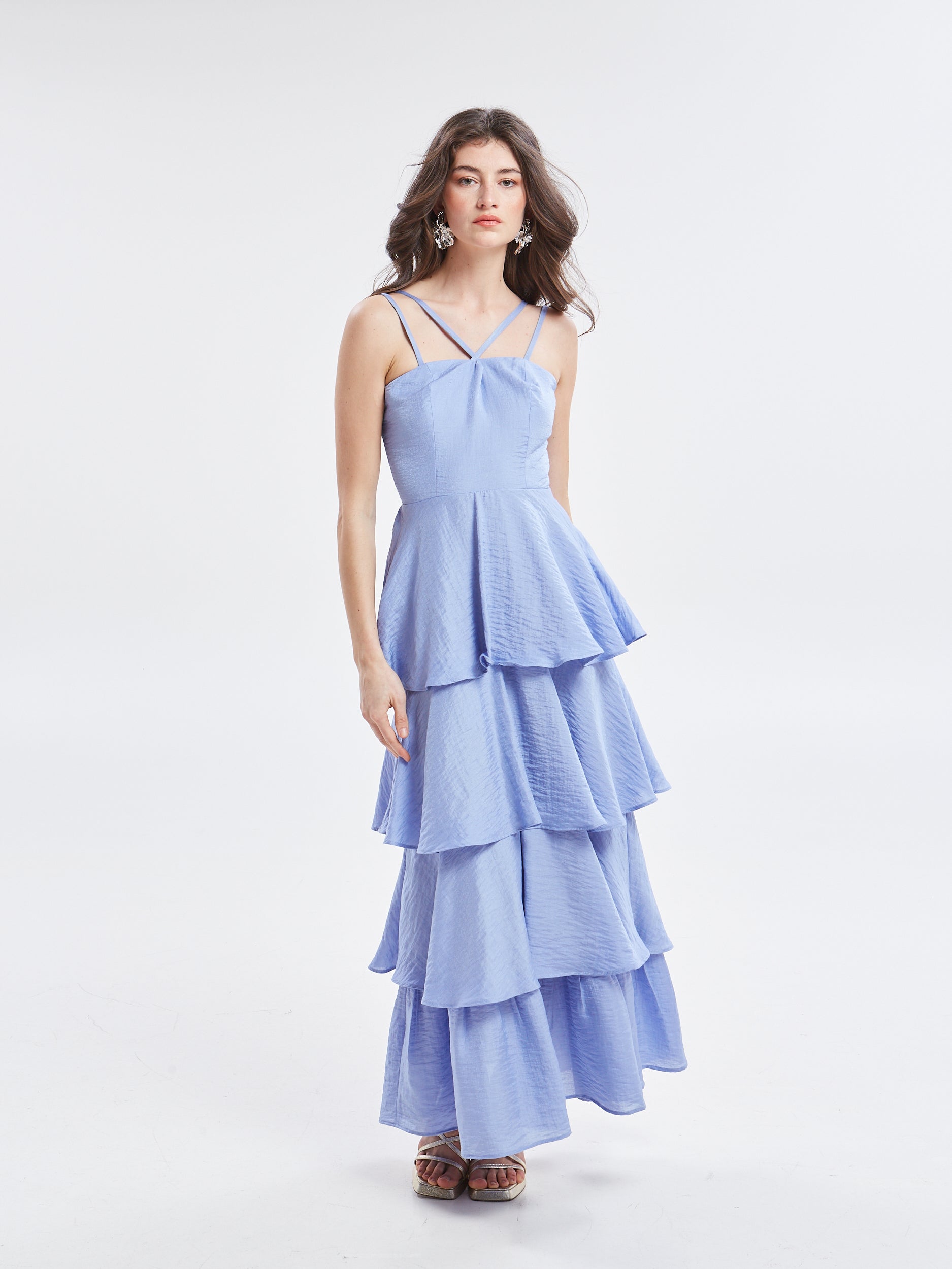Esmee ruffle lavender dress