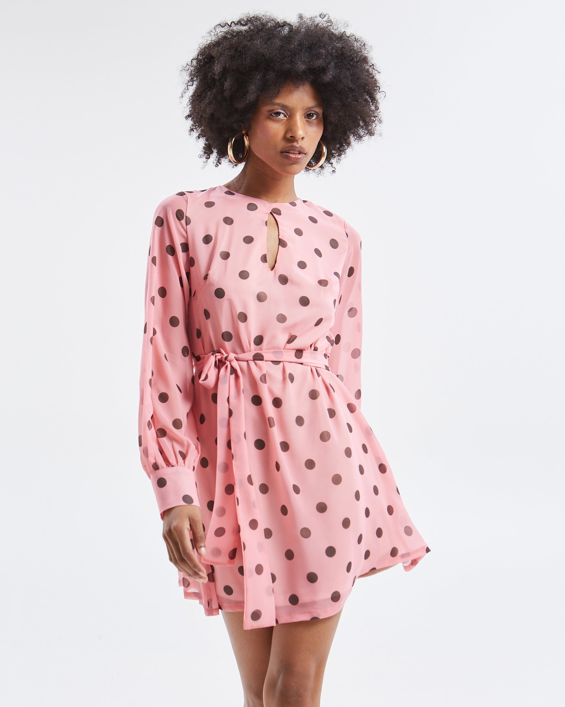 Aelia polka dot mini dress
