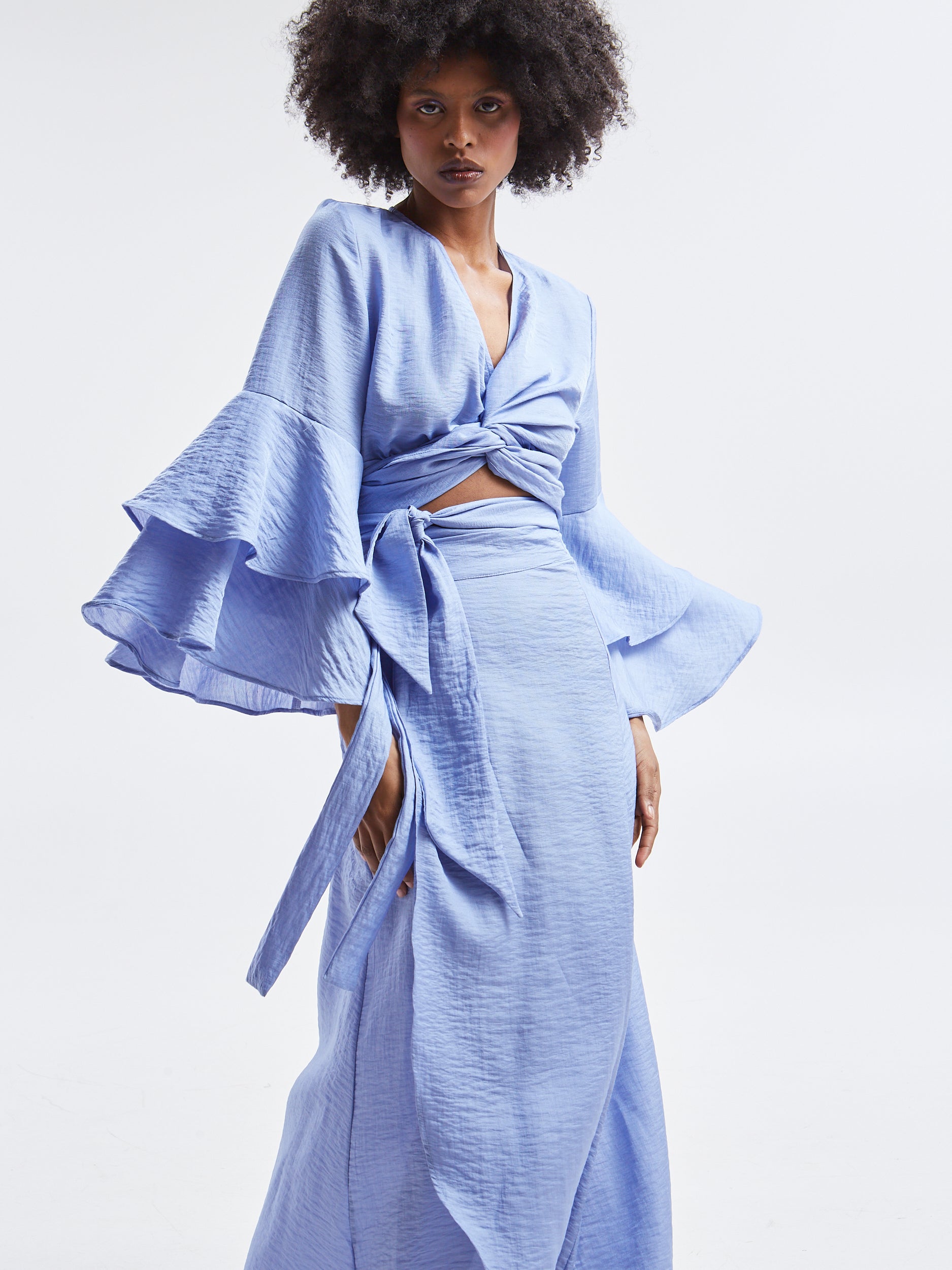Esmee lavender wrap top