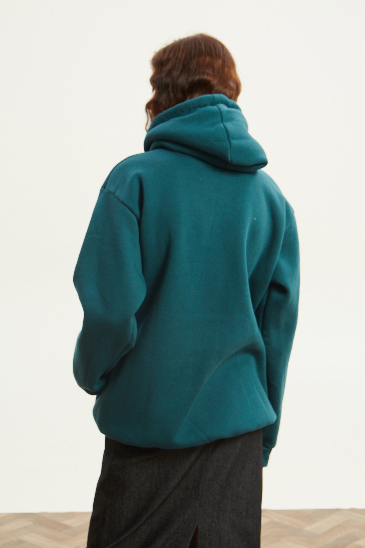 Ananke goddess emerald hoodie