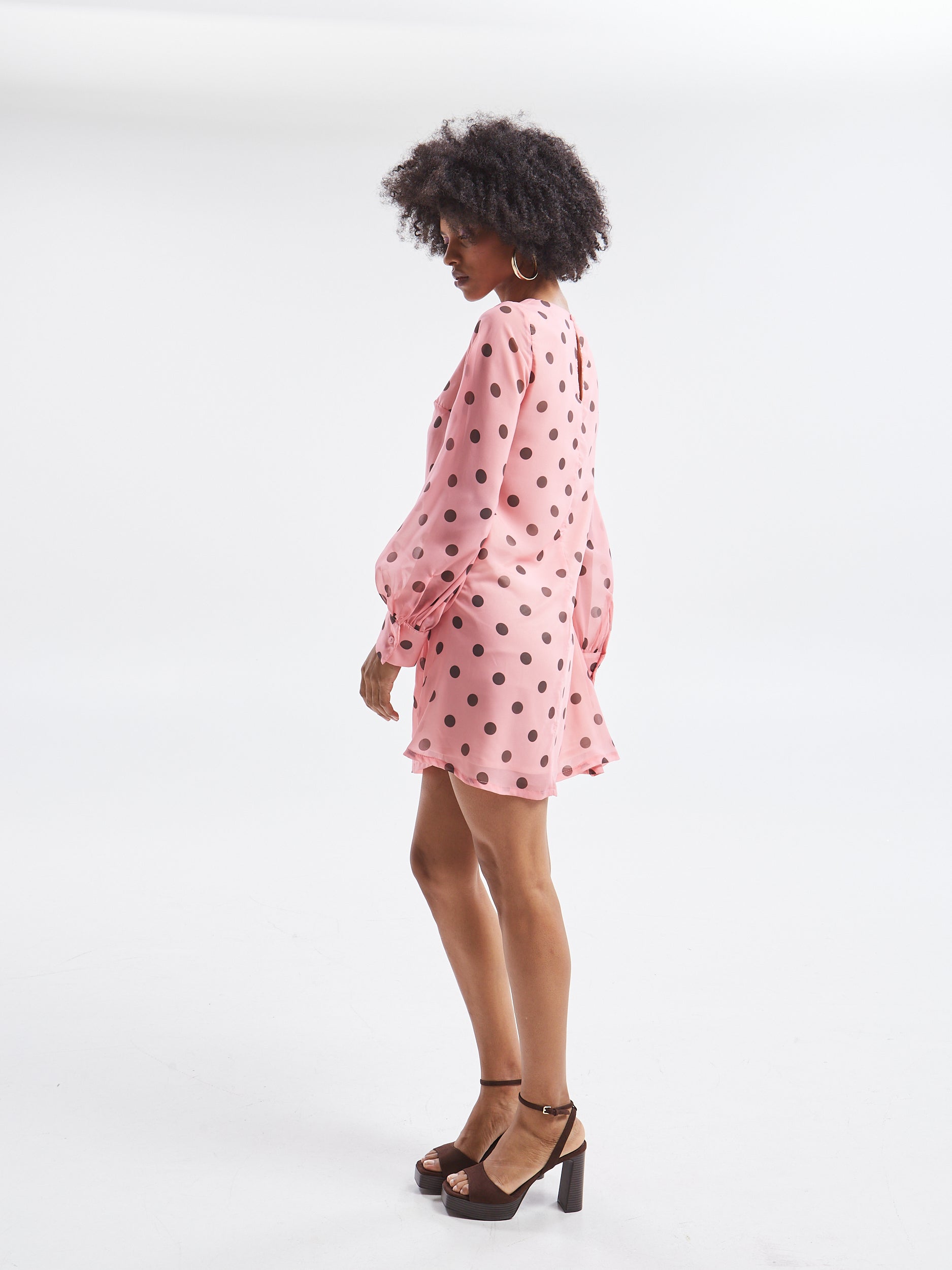 Aelia polka dot mini dress