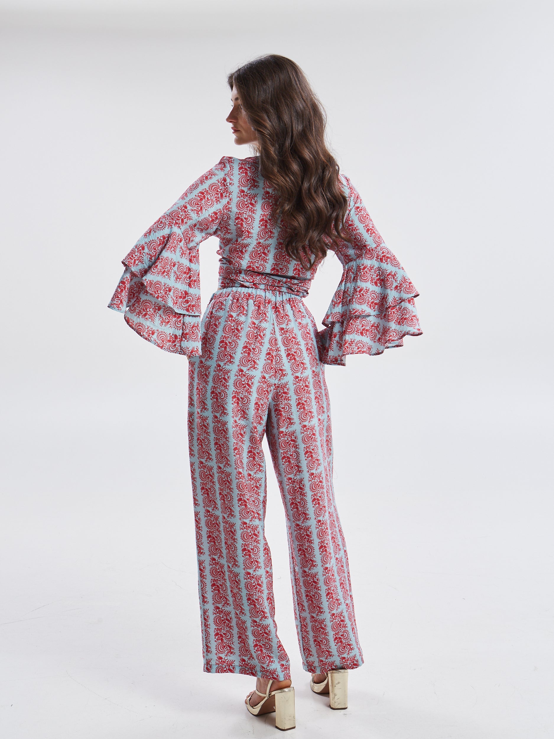 Frances rayon floral pants