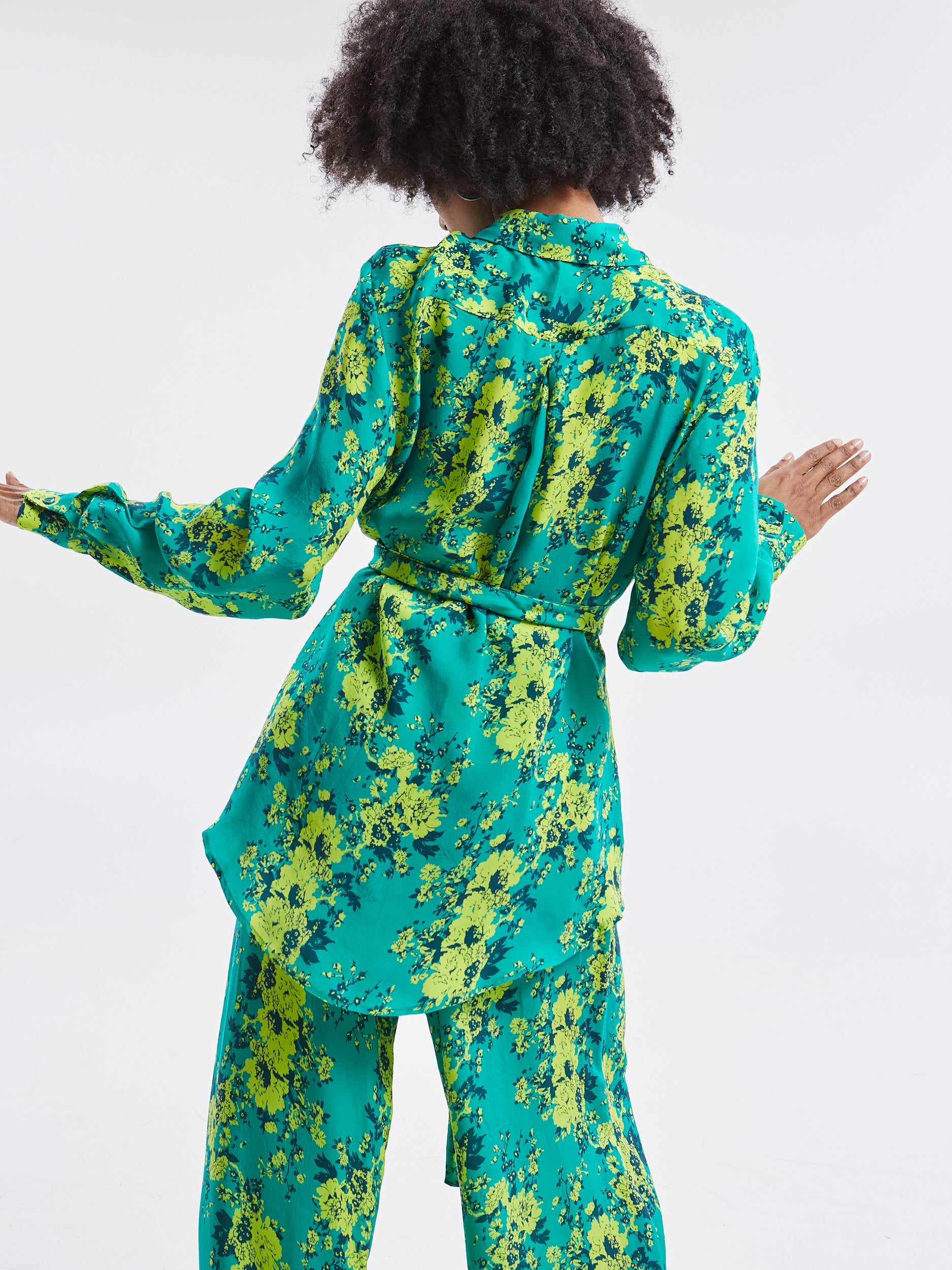 Tahlia cupro floral pants