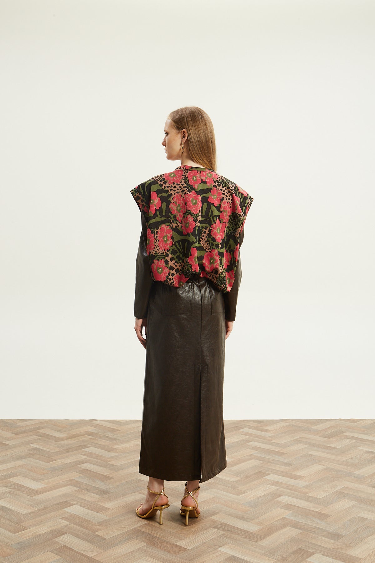 Lorelai floral knitted vest