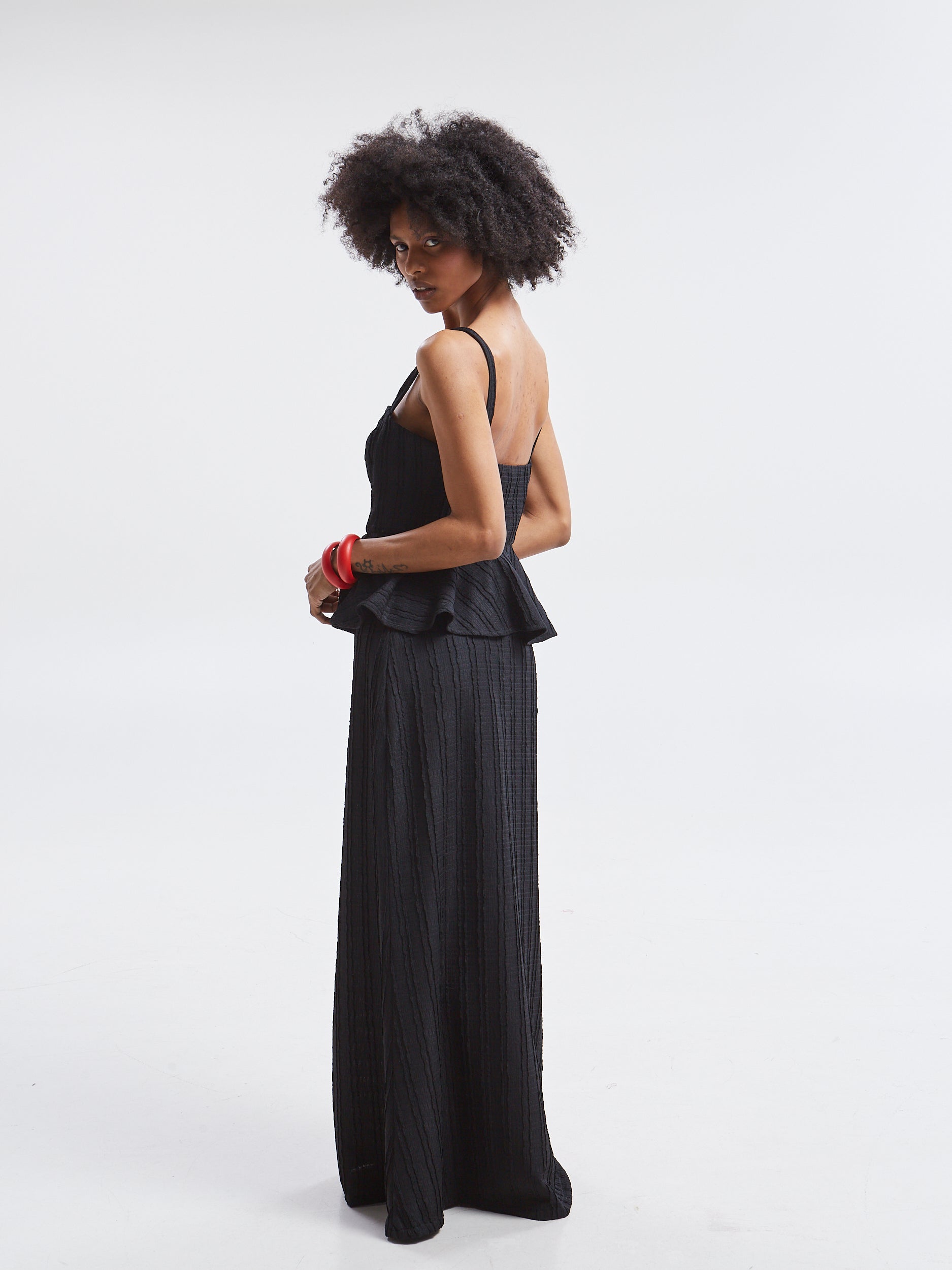 Lucina lace black top