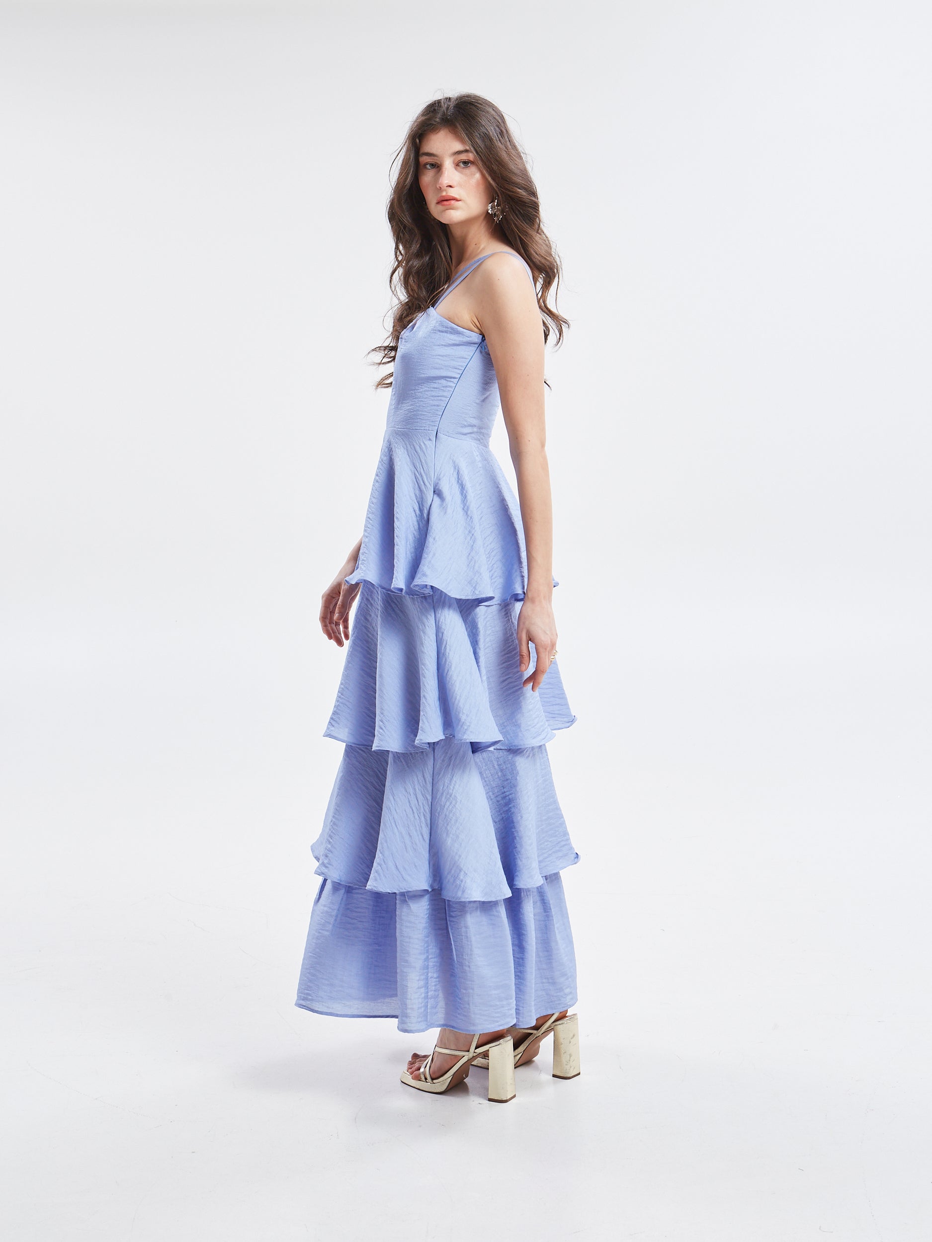 Esmee ruffle lavender dress