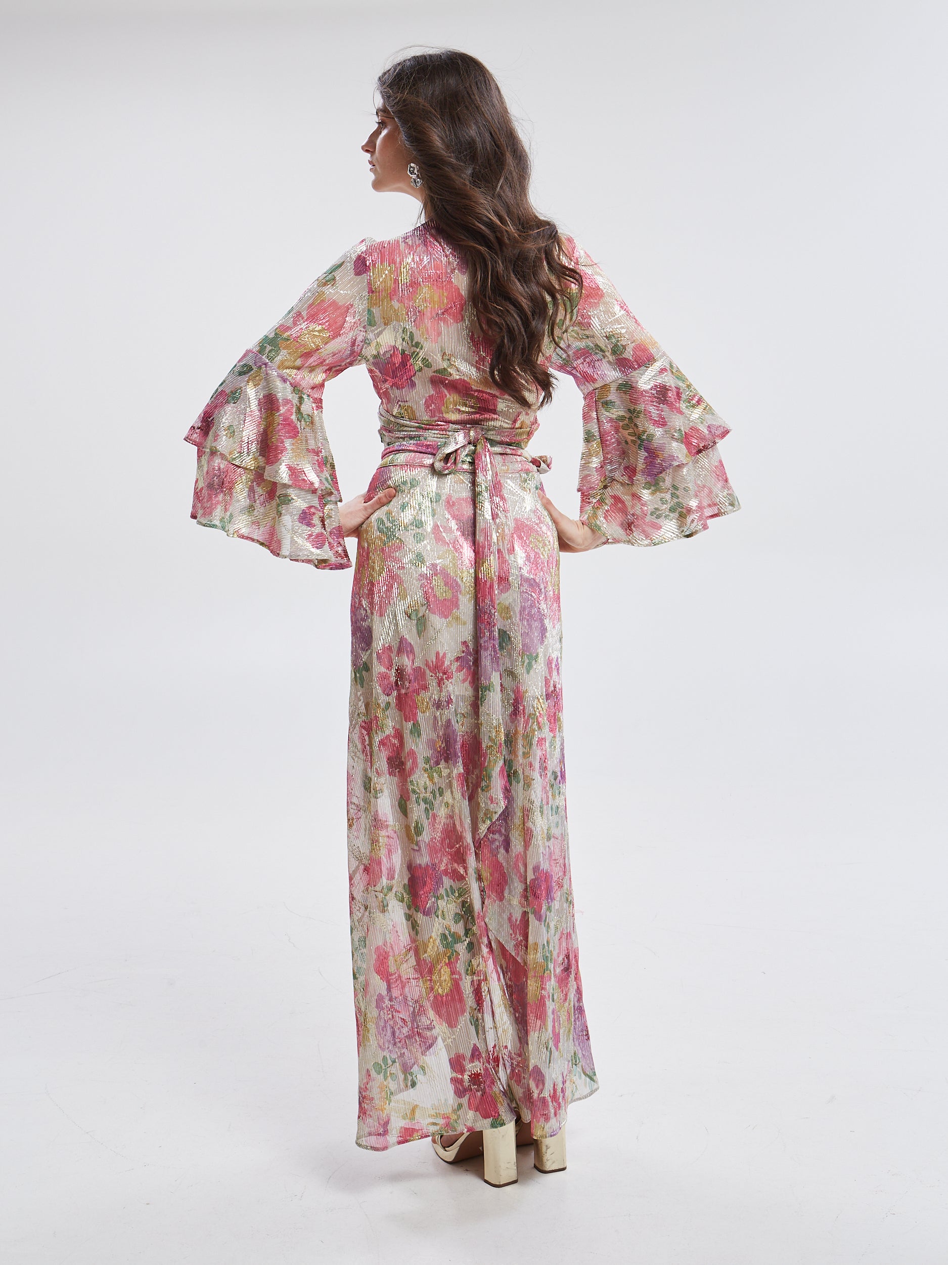 Amaris floral wrap skirt
