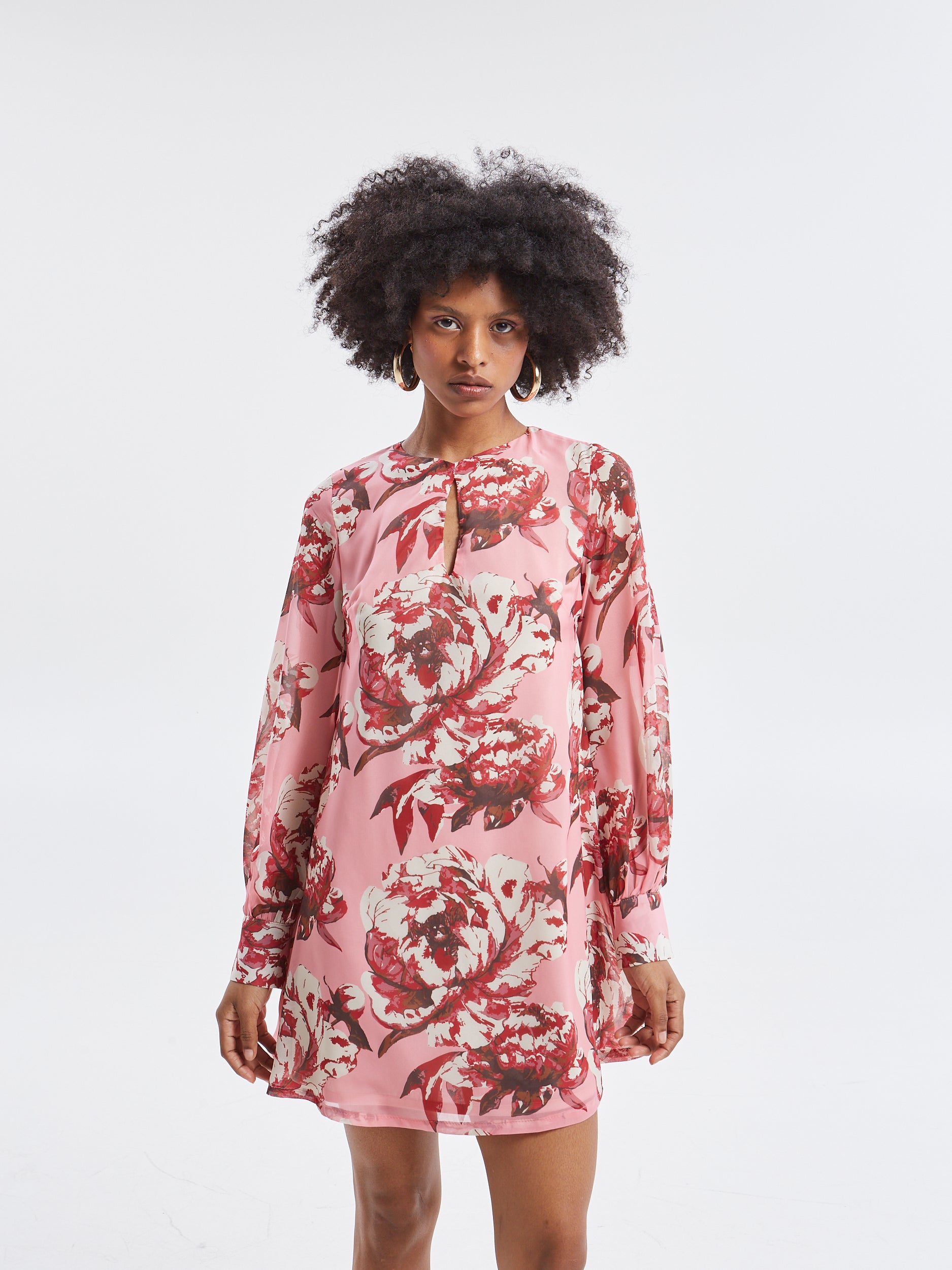 Oriane floral mini dress
