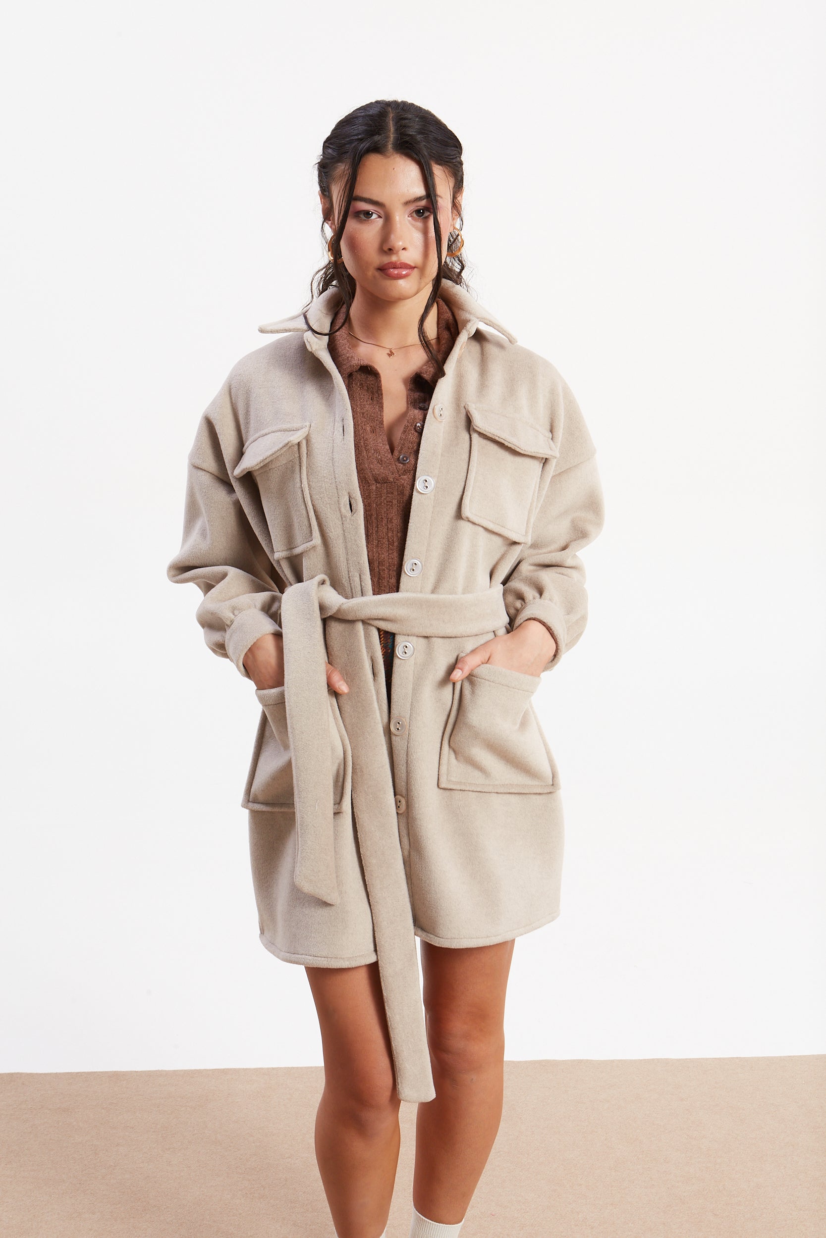 Rosa beige overshirt