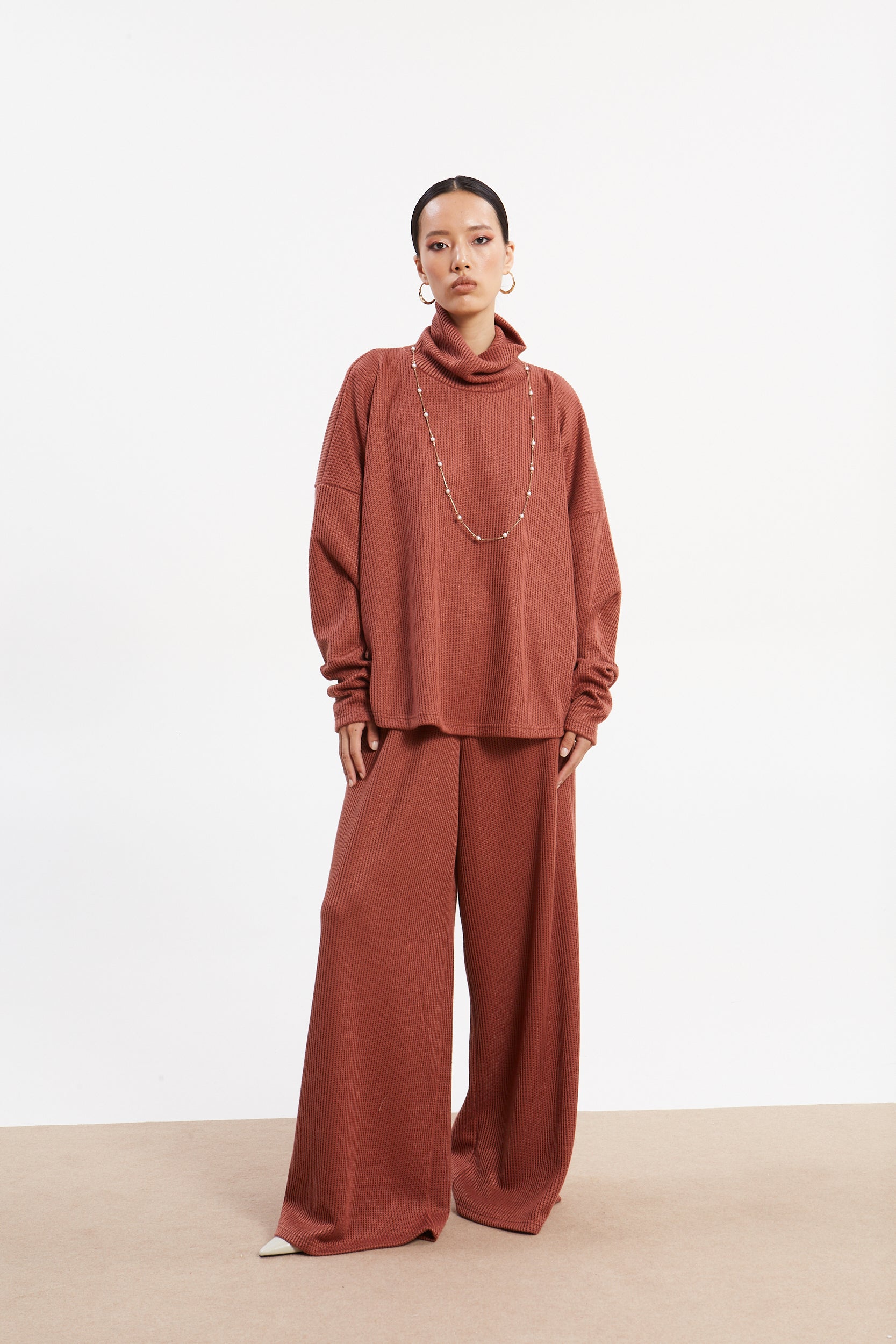 Dorothy dusty pink sweater