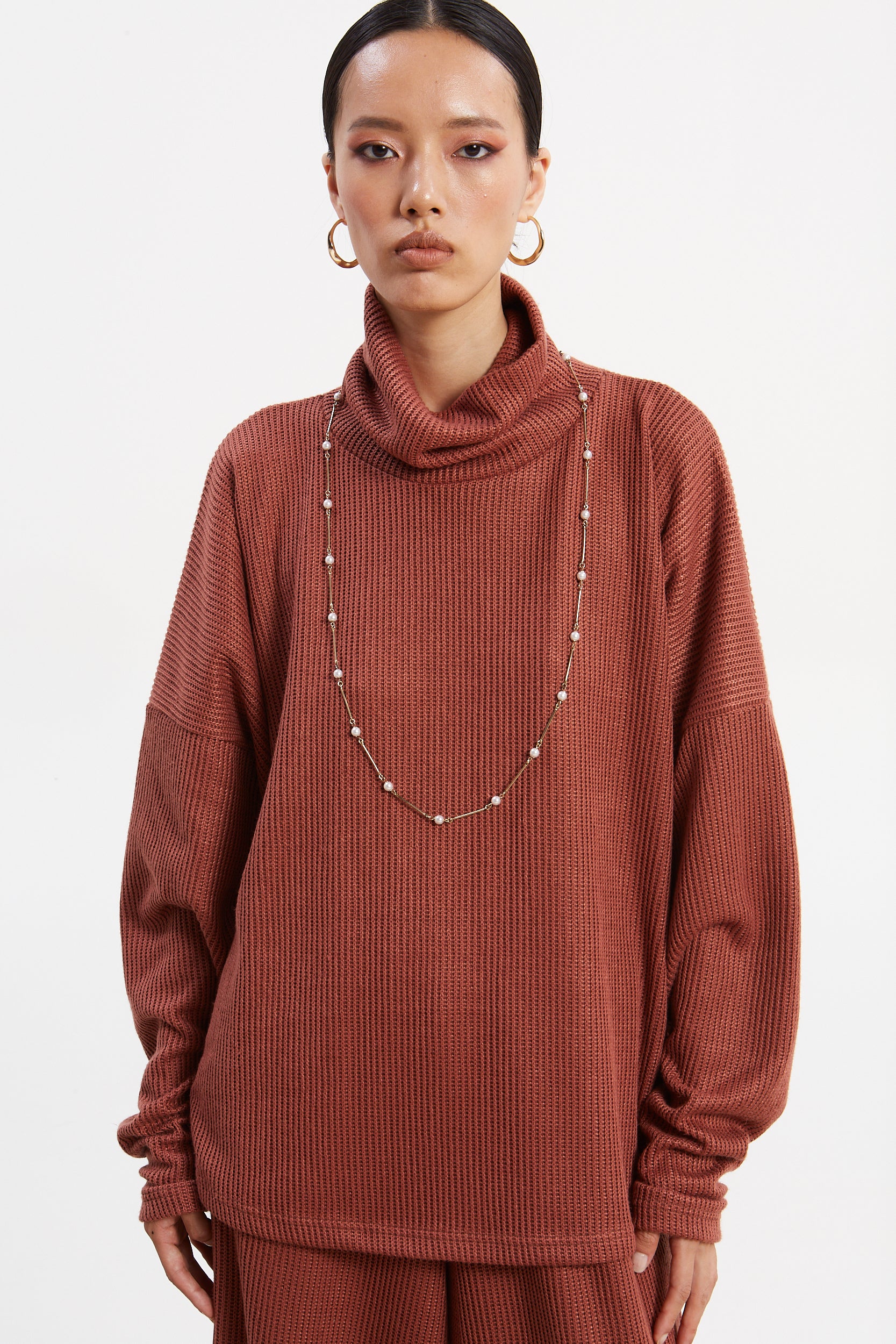 Dorothy dusty pink sweater