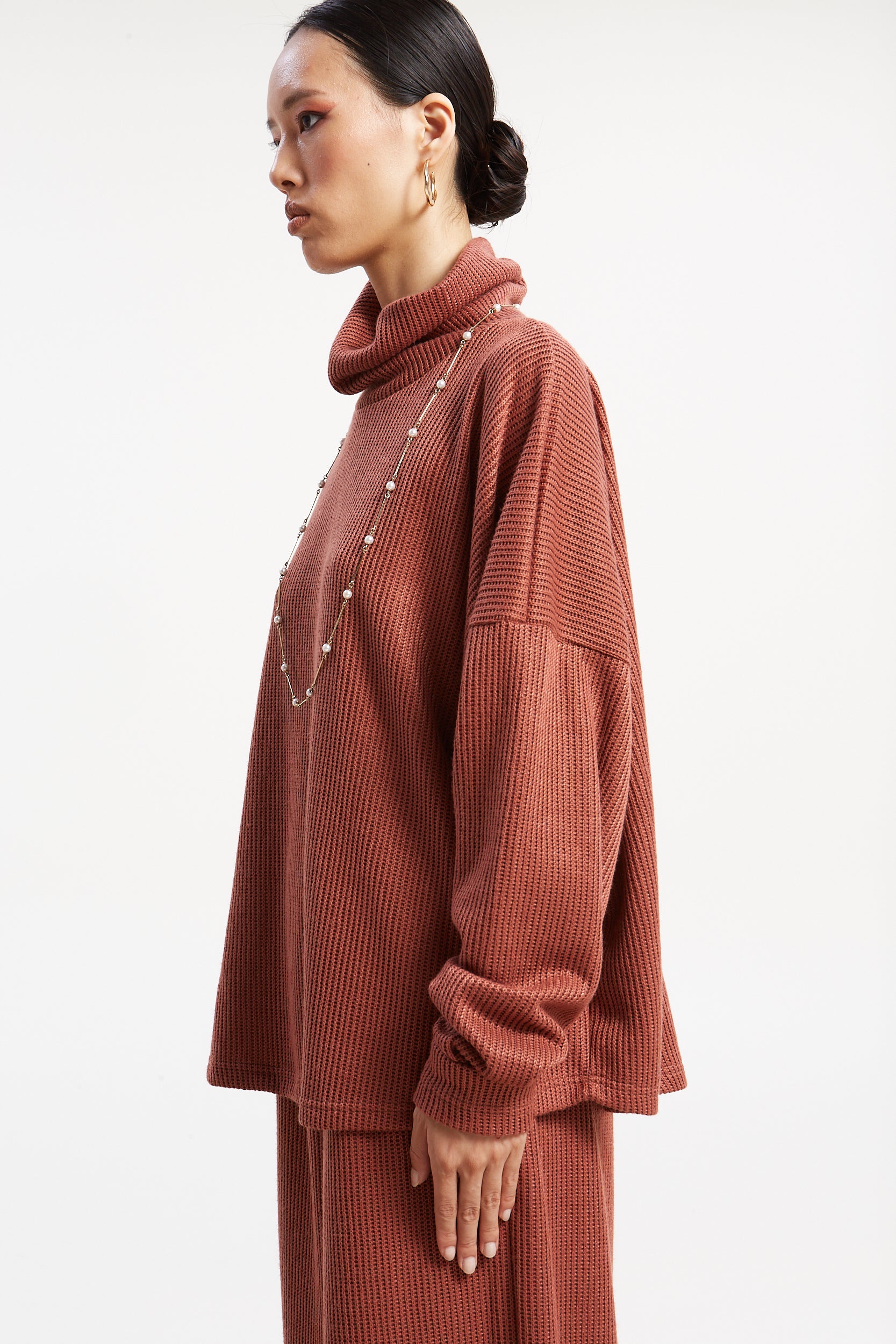 Dorothy dusty pink sweater