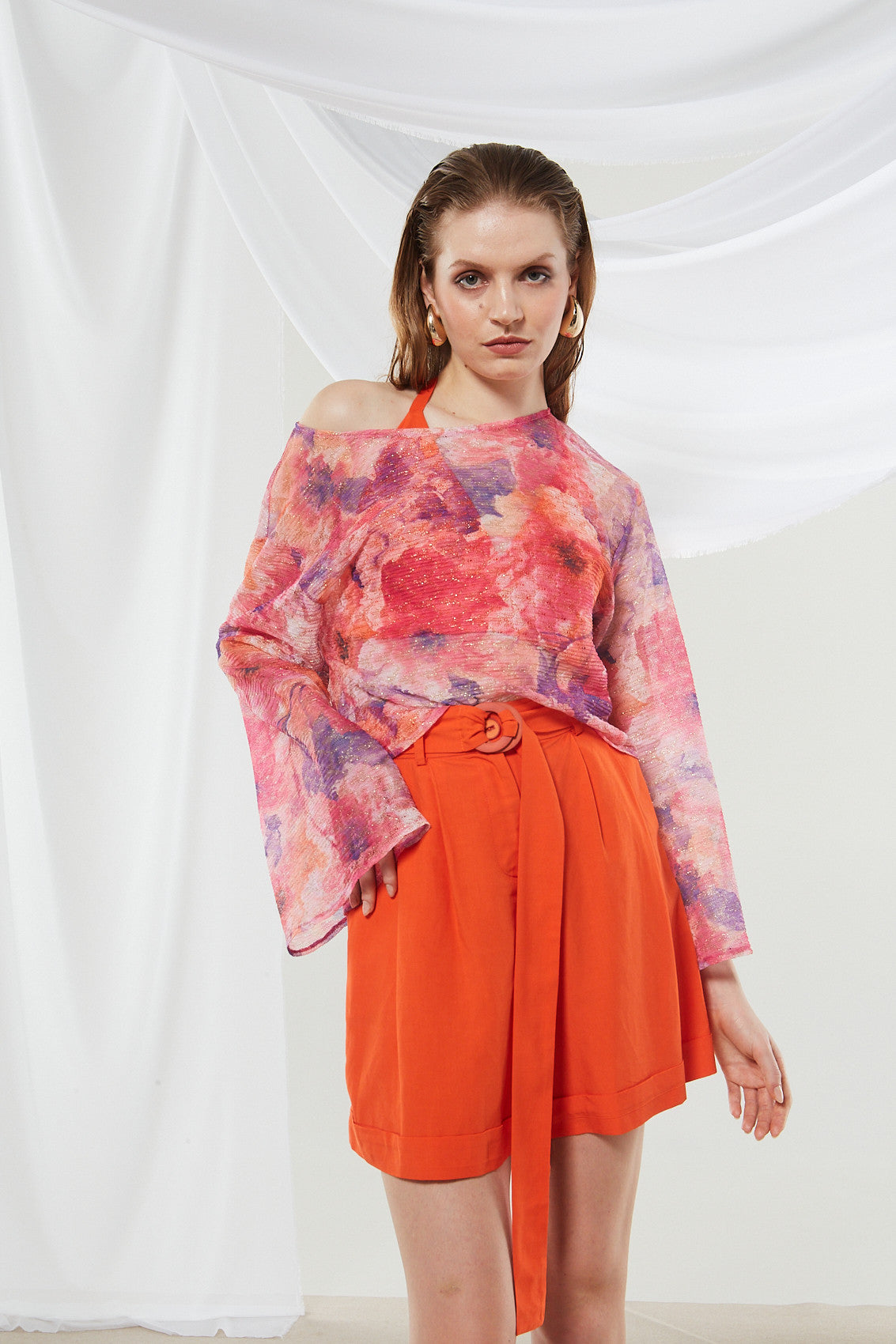 Marigold knitted long sleeve top