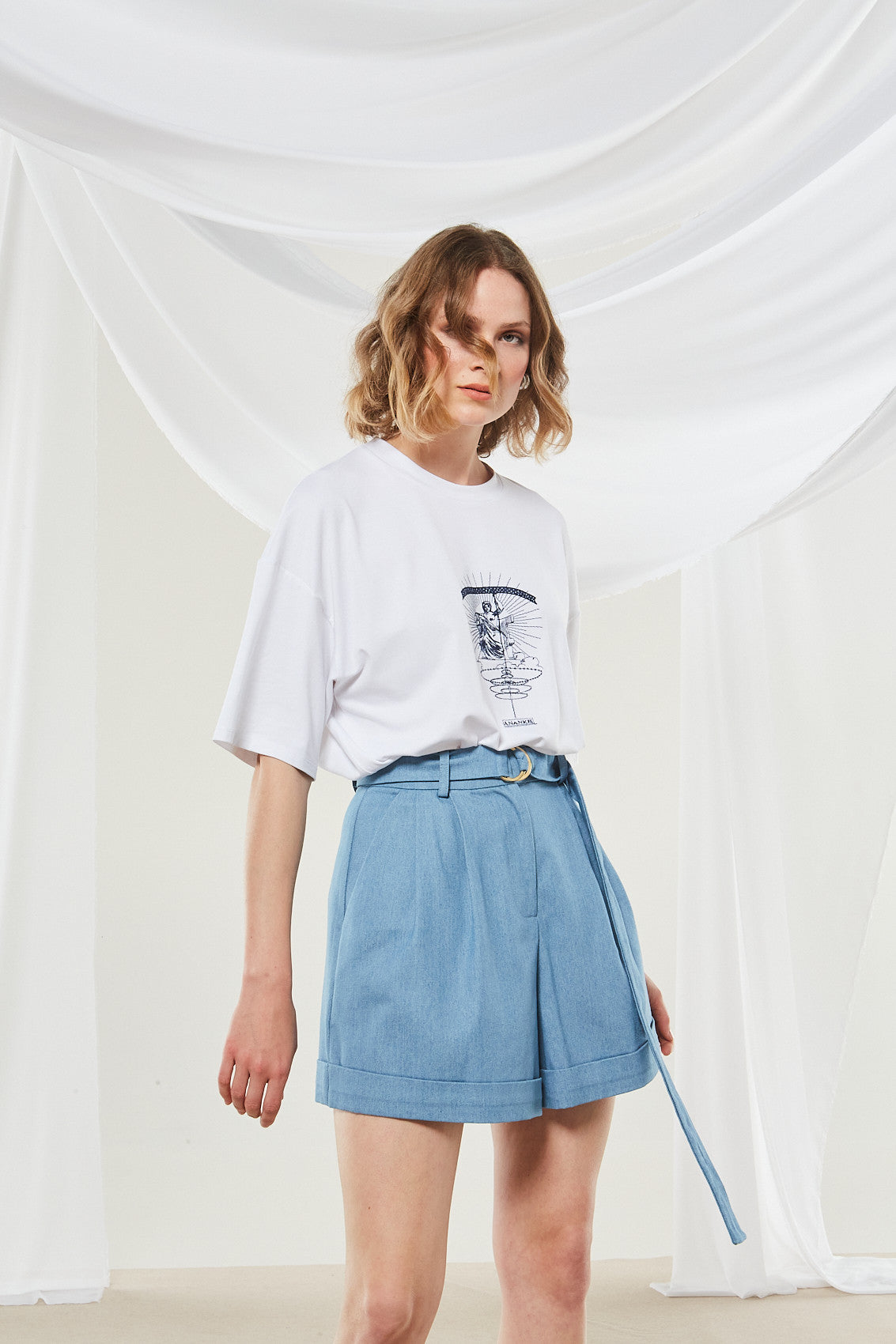 Ananke goddess white t-shirt