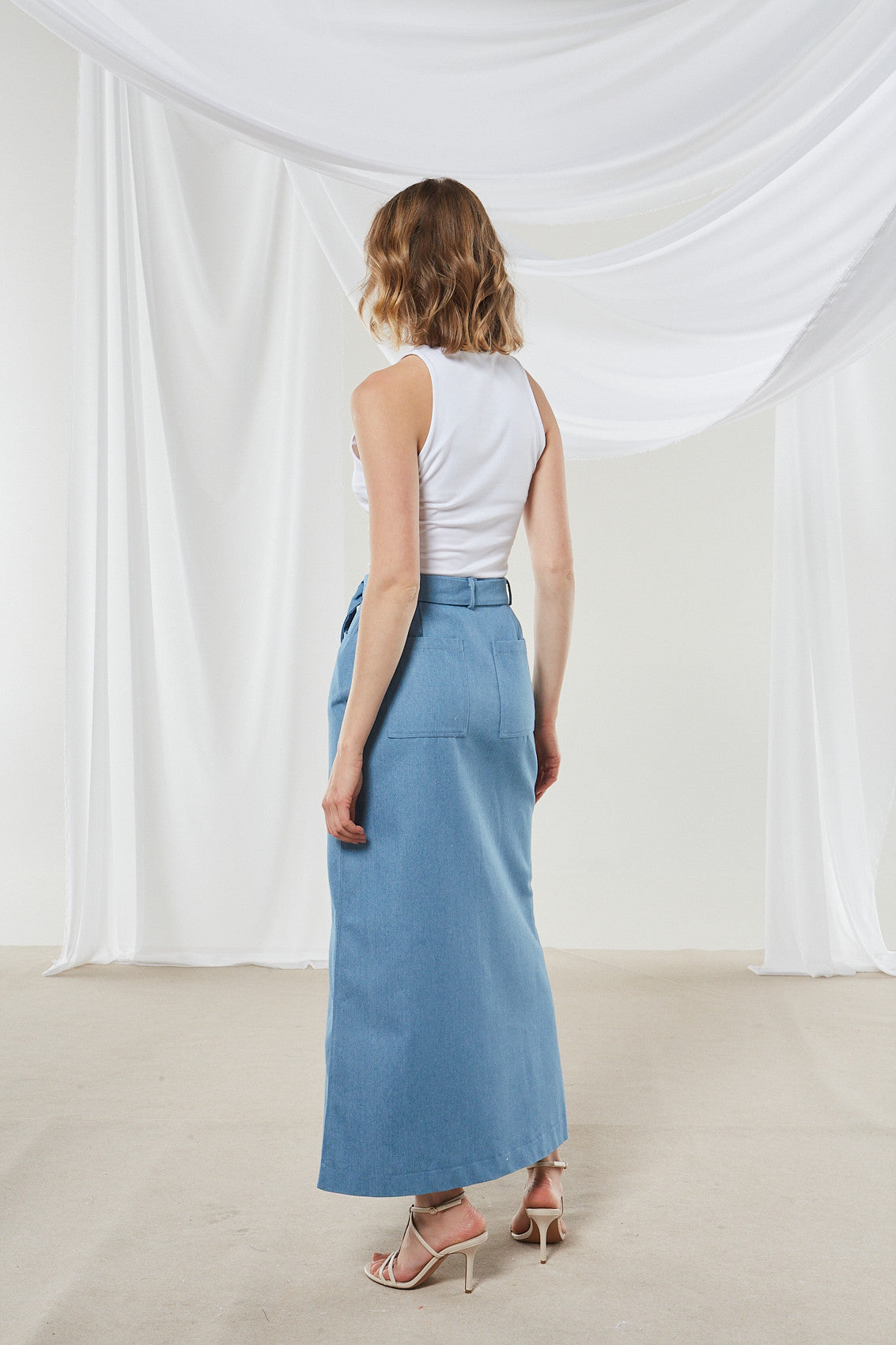 Cassia denim skirt