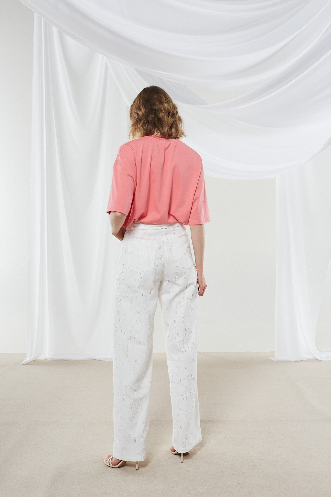Ananke goddess coral t-shirt
