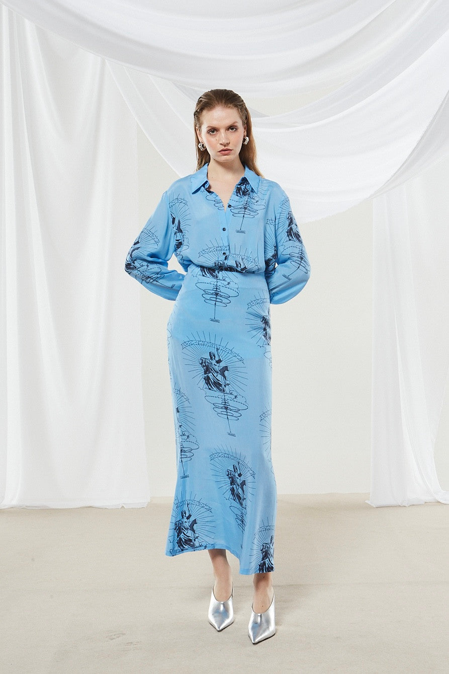 Ananke cupro printed shirt