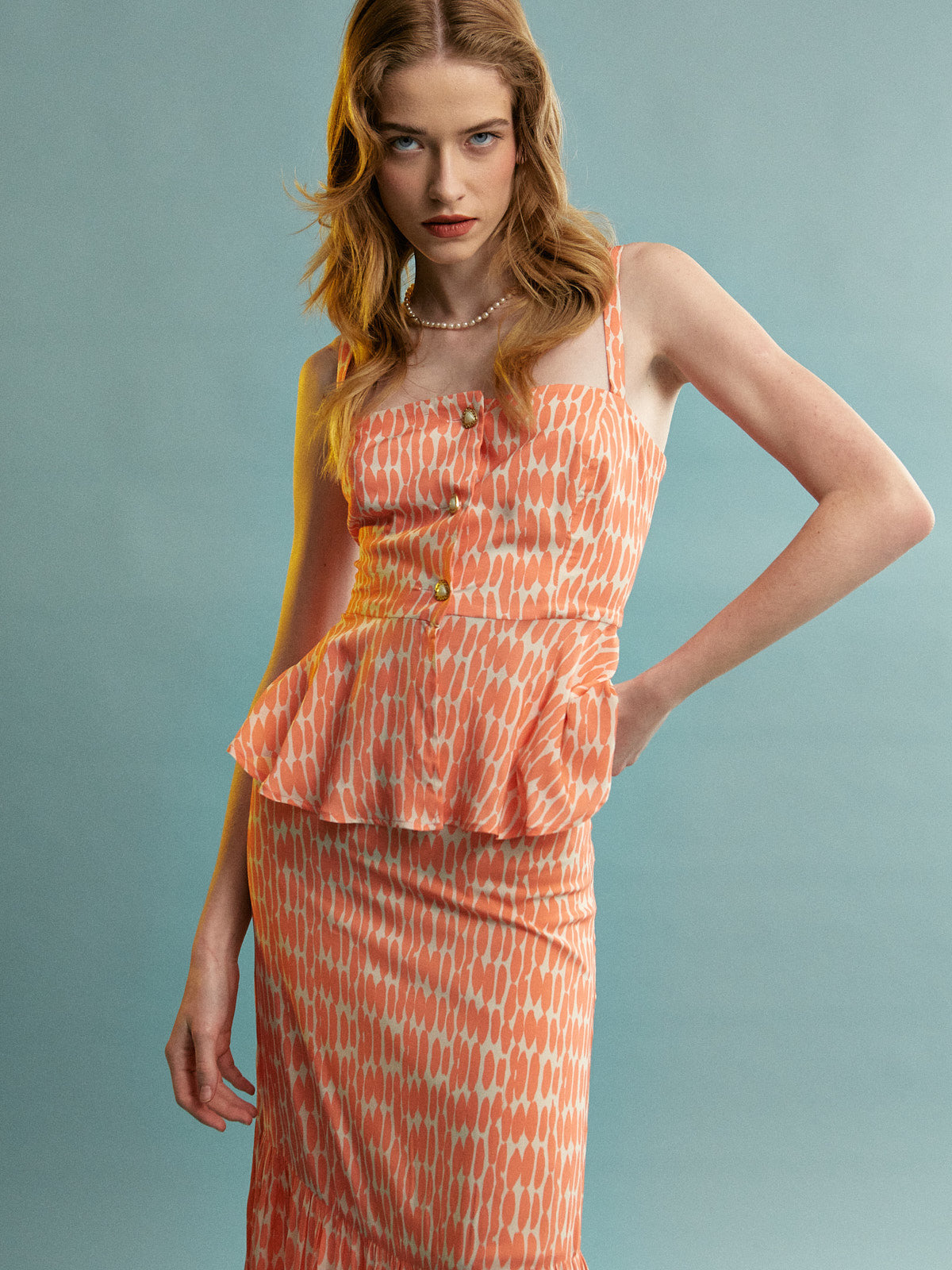 Bianca viscose button top
