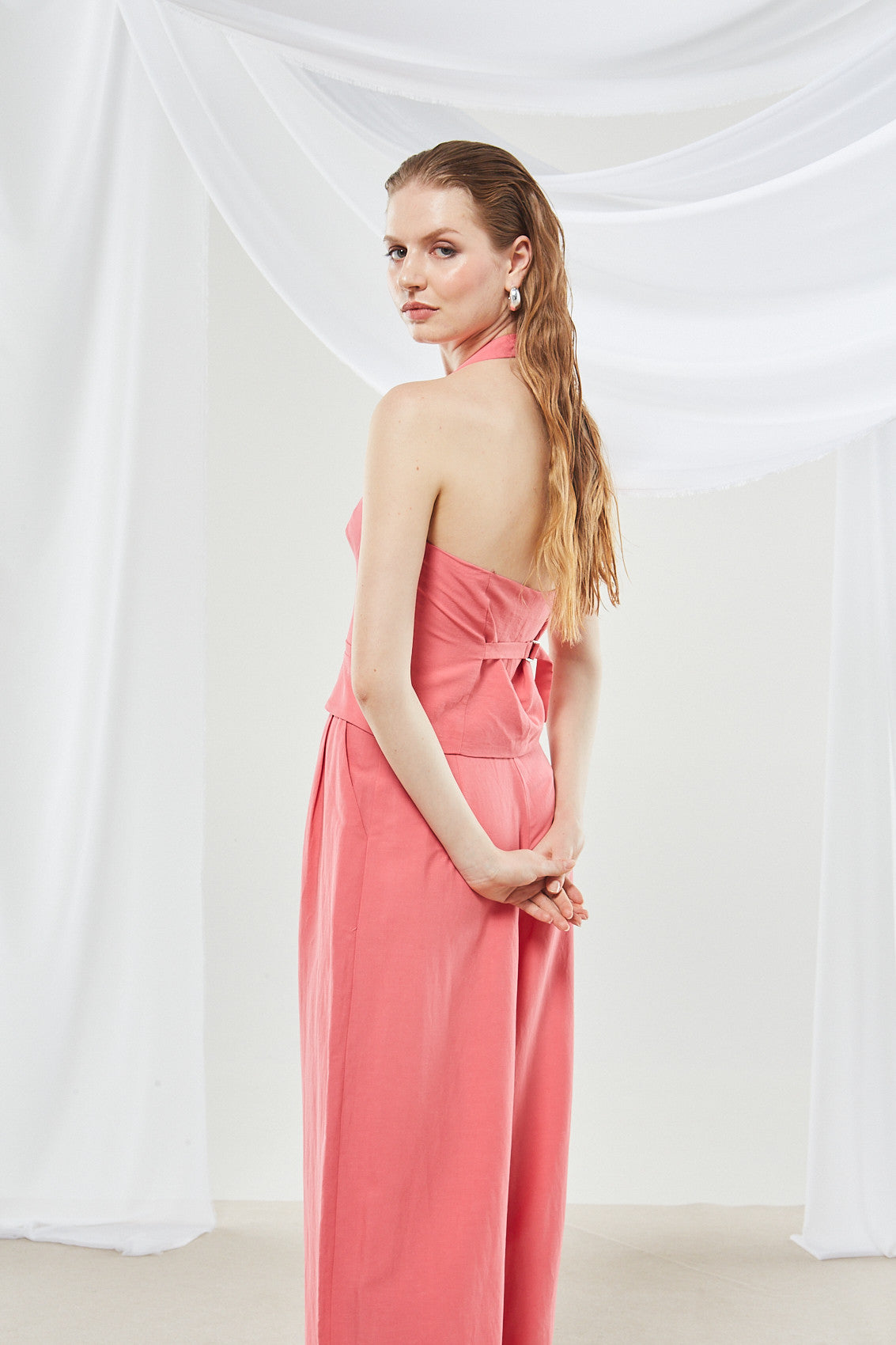Senna coral pink vest