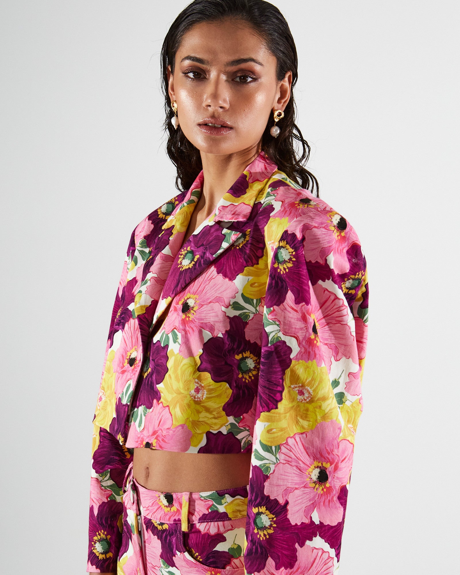 Margo cotton cropped blazer